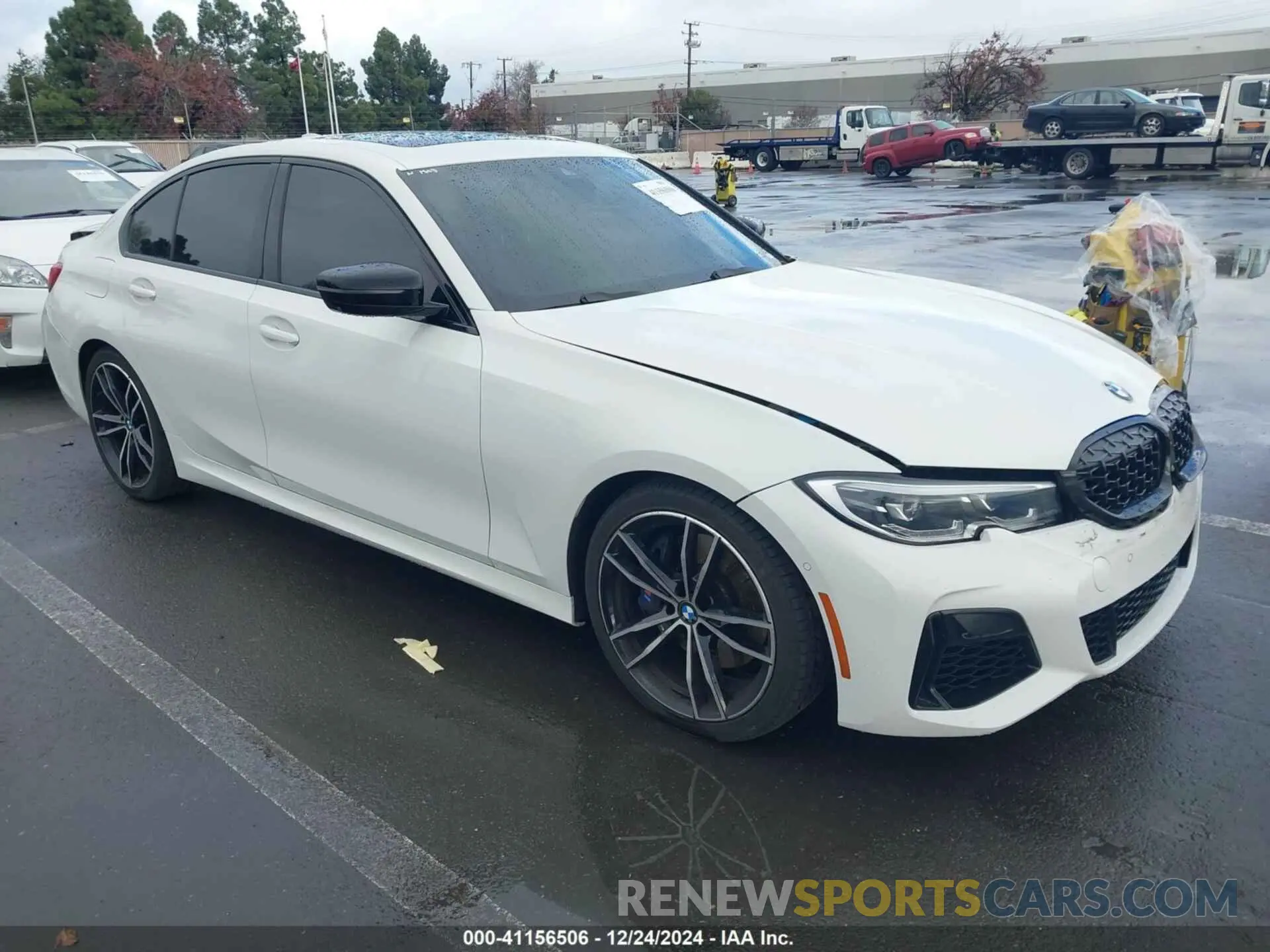 1 fotografías del automóvil dañado 3MW5U7J05M8B53273 BMW 3 SERIES 2021
