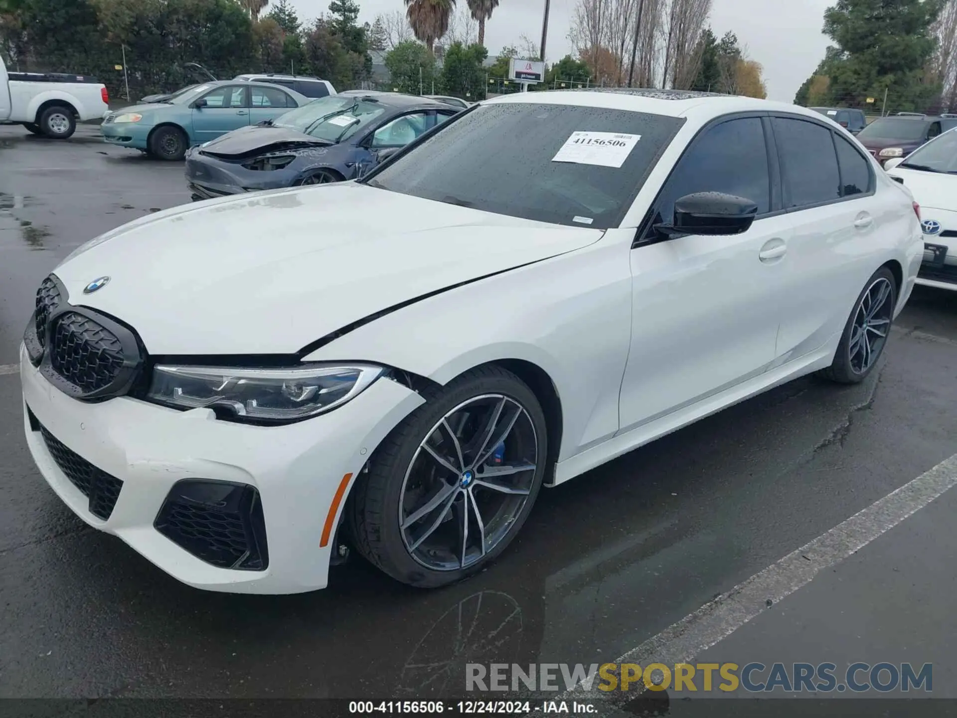 2 fotografías del automóvil dañado 3MW5U7J05M8B53273 BMW 3 SERIES 2021