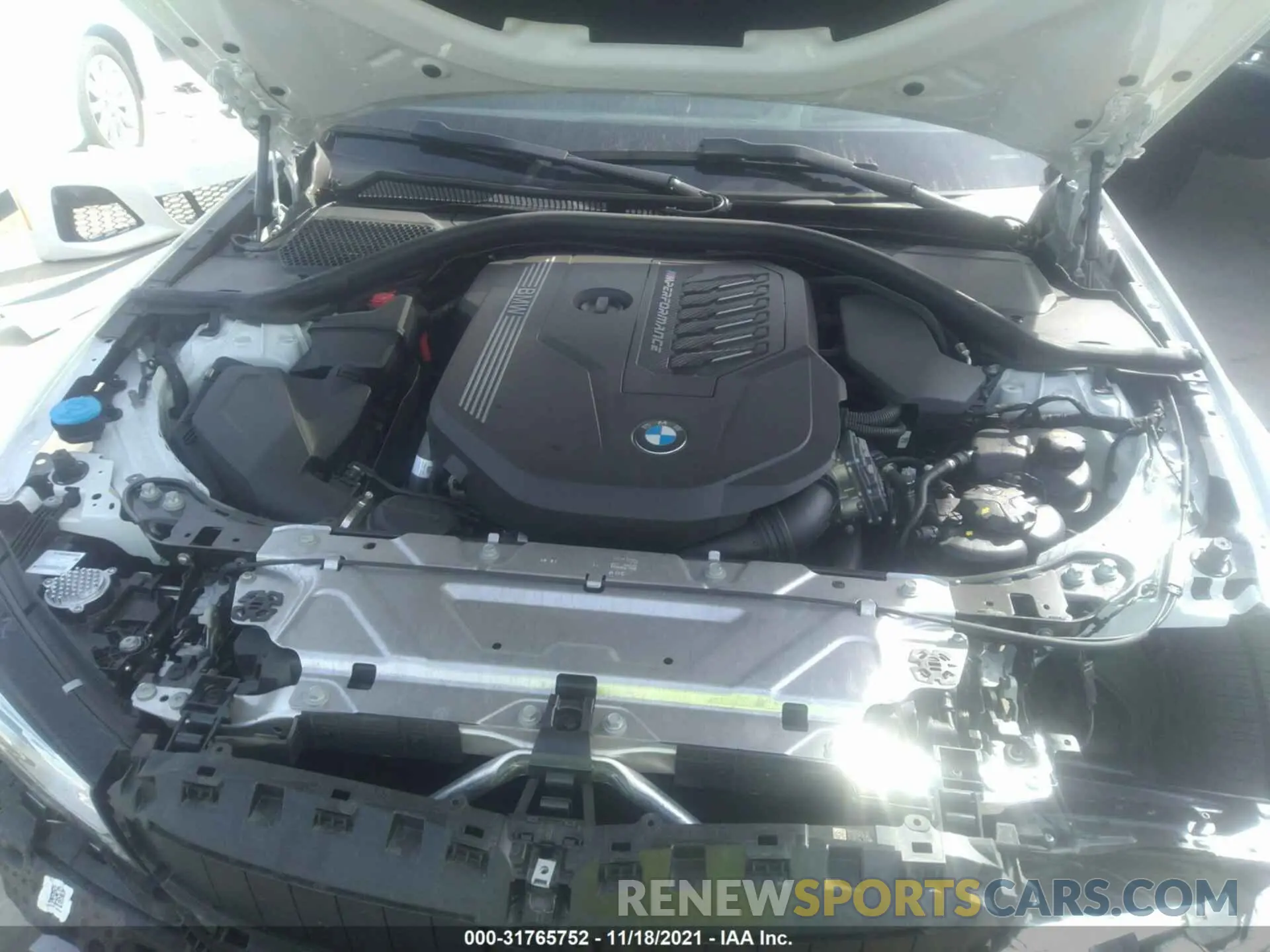 10 fotografías del automóvil dañado 3MW5U7J05M8C03007 BMW 3 SERIES 2021