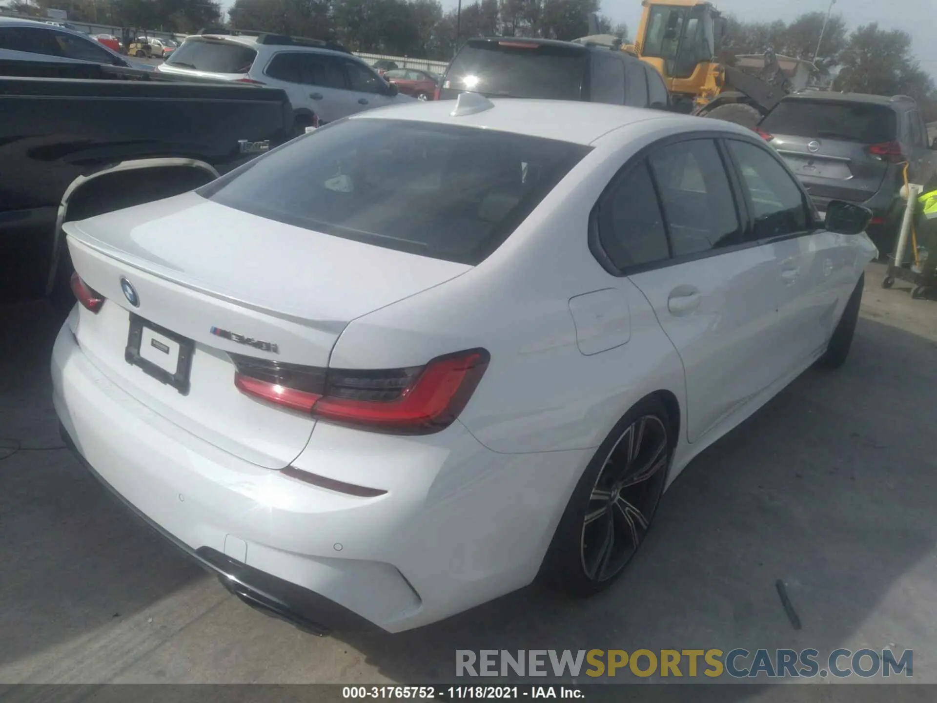 4 fotografías del automóvil dañado 3MW5U7J05M8C03007 BMW 3 SERIES 2021