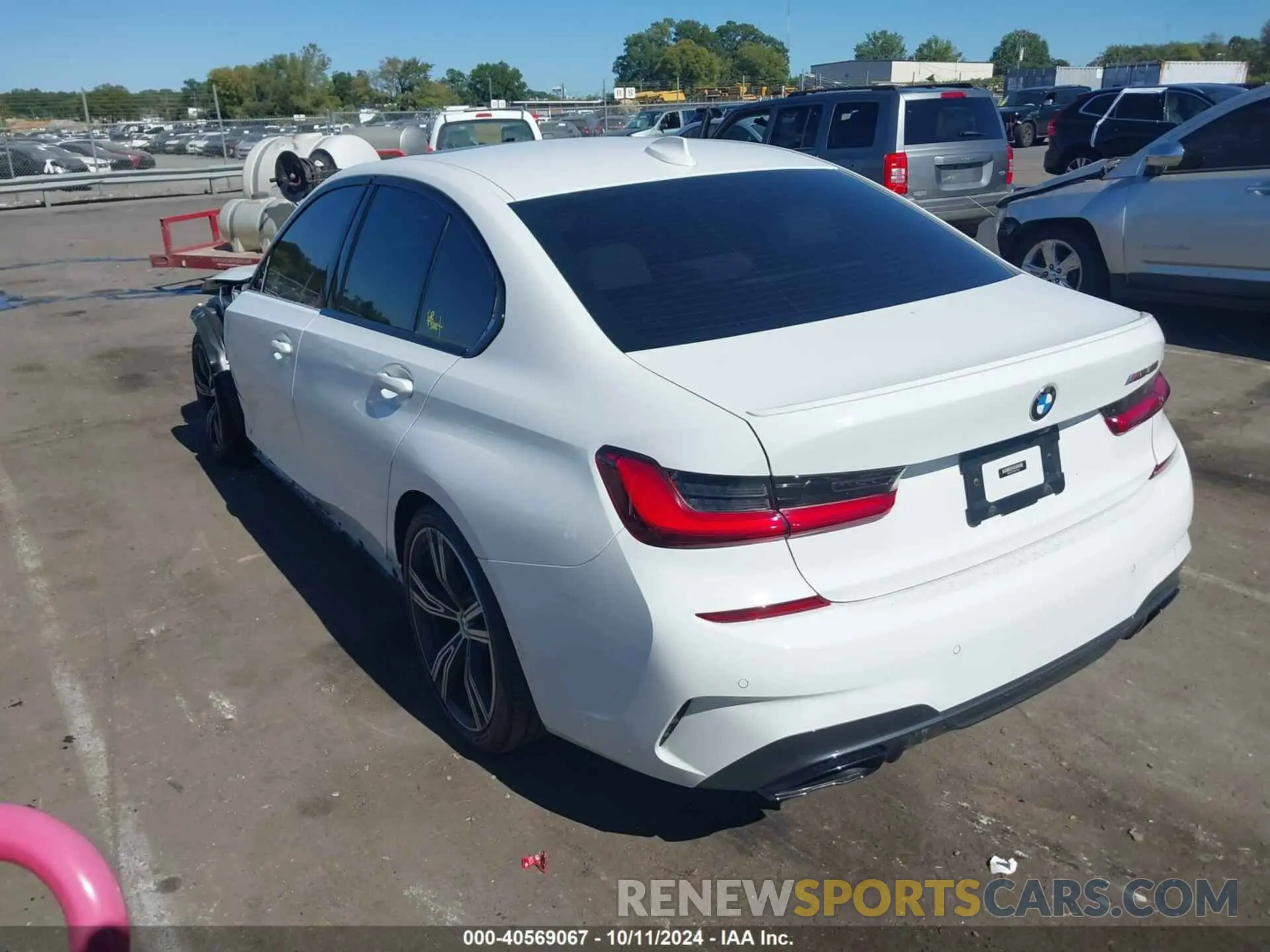3 fotografías del automóvil dañado 3MW5U7J07M8C12419 BMW 3 SERIES 2021