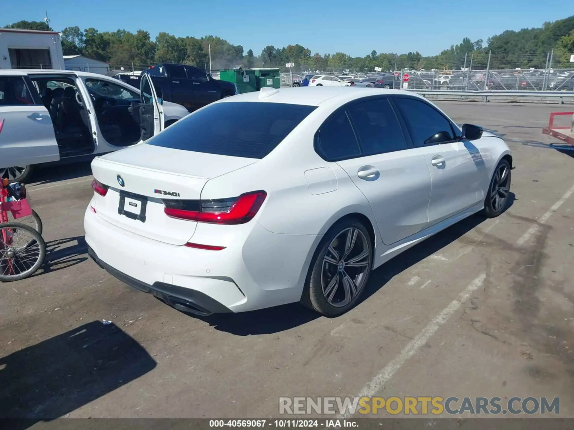 4 fotografías del automóvil dañado 3MW5U7J07M8C12419 BMW 3 SERIES 2021