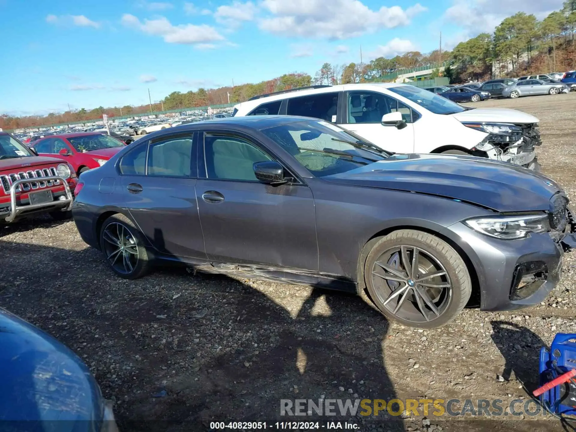 13 fotografías del automóvil dañado 3MW5U9J00M8B54195 BMW 3 SERIES 2021