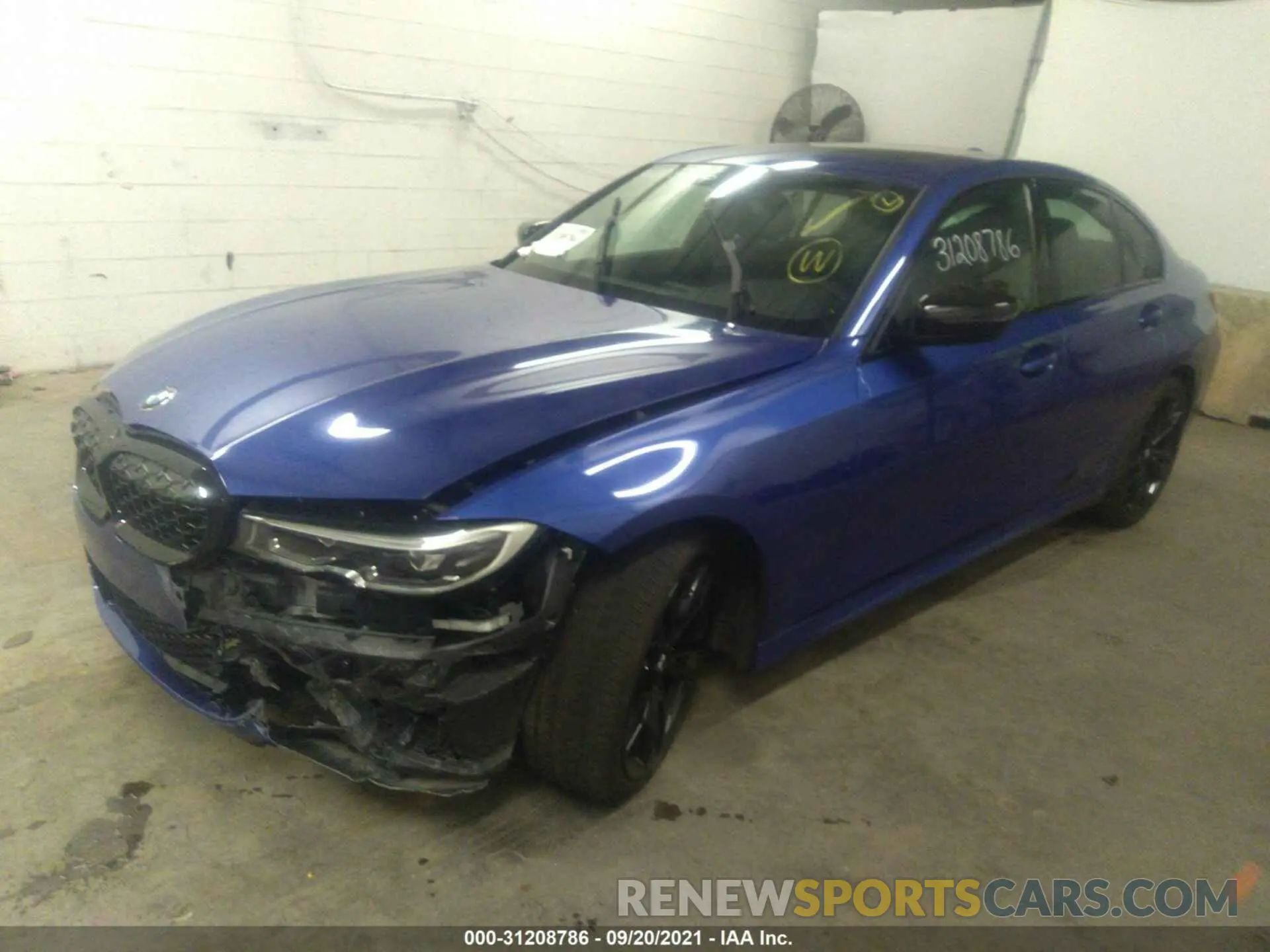 2 fotografías del automóvil dañado 3MW5U9J03M8B55423 BMW 3 SERIES 2021