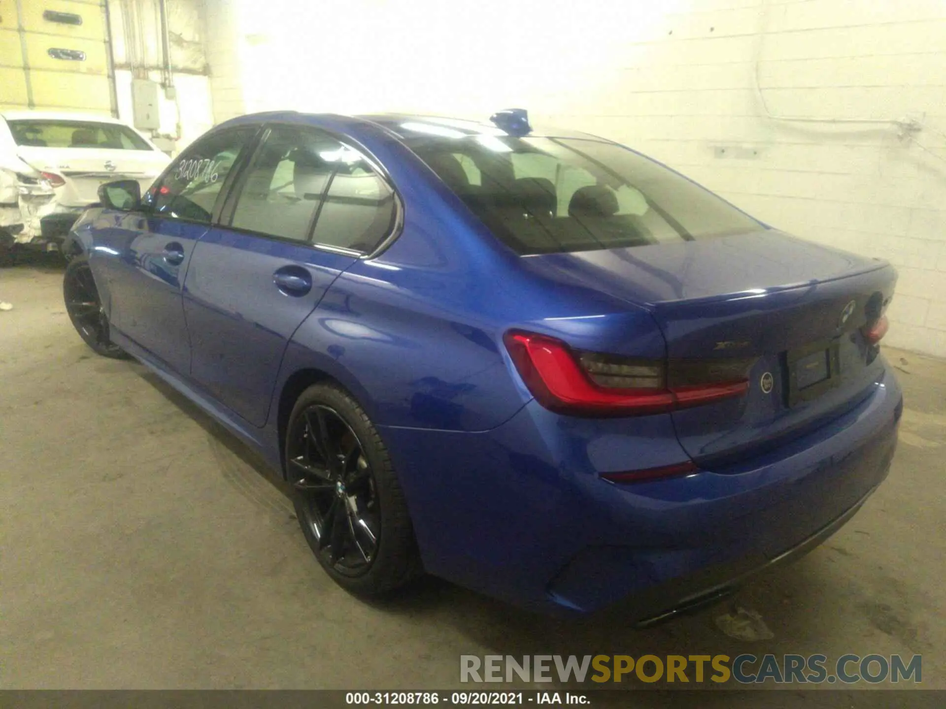 3 fotografías del automóvil dañado 3MW5U9J03M8B55423 BMW 3 SERIES 2021