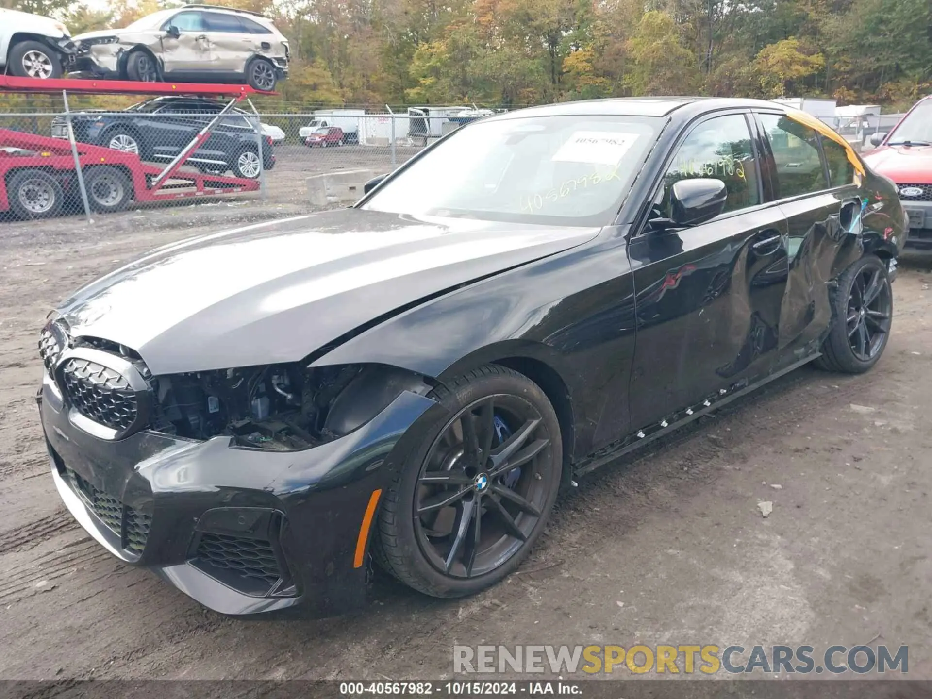 2 fotografías del automóvil dañado 3MW5U9J05M8B57447 BMW 3 SERIES 2021