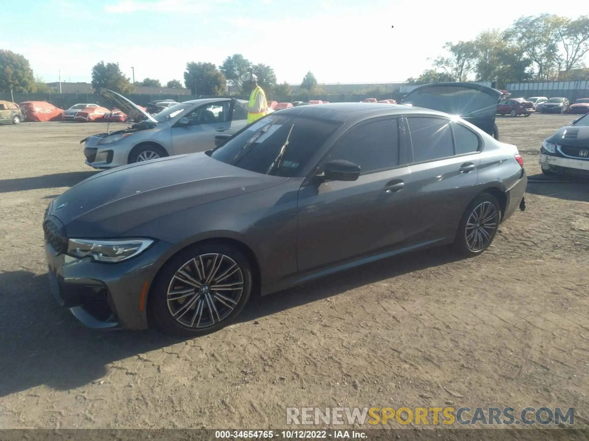 2 fotografías del automóvil dañado 3MW5U9J0XM8B89715 BMW 3 SERIES 2021