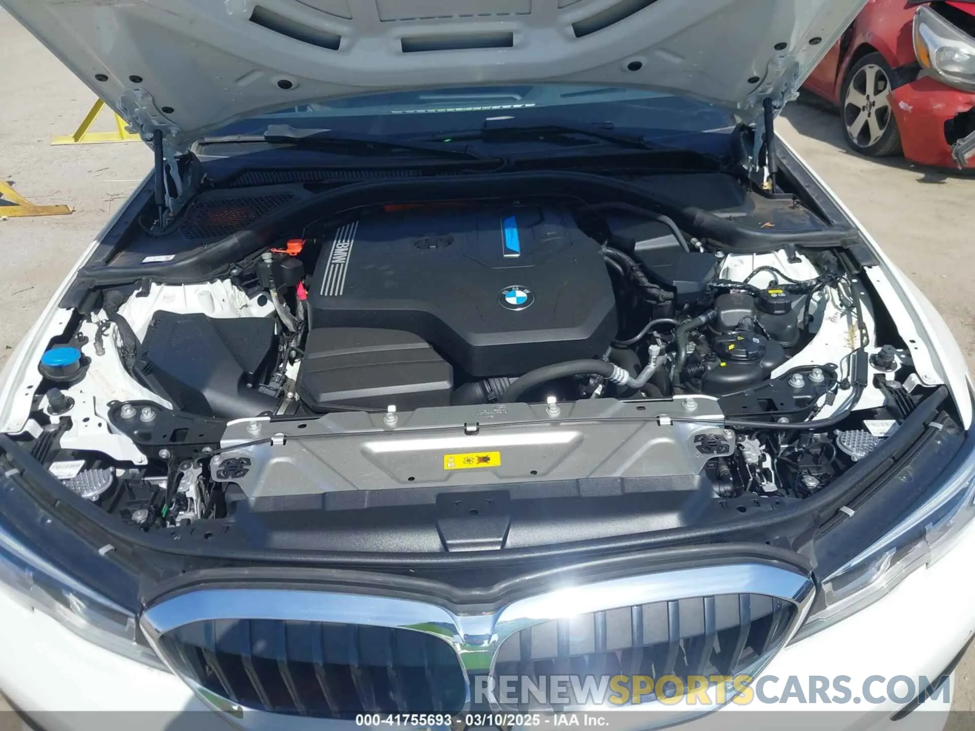 10 fotografías del automóvil dañado WBA5P7C07MFJ97142 BMW 3 SERIES 2021