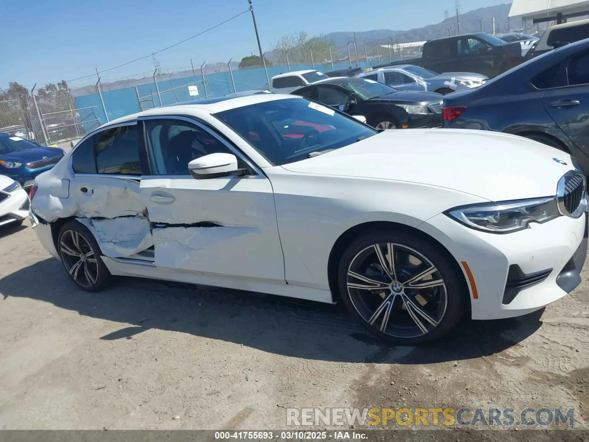 13 fotografías del automóvil dañado WBA5P7C07MFJ97142 BMW 3 SERIES 2021