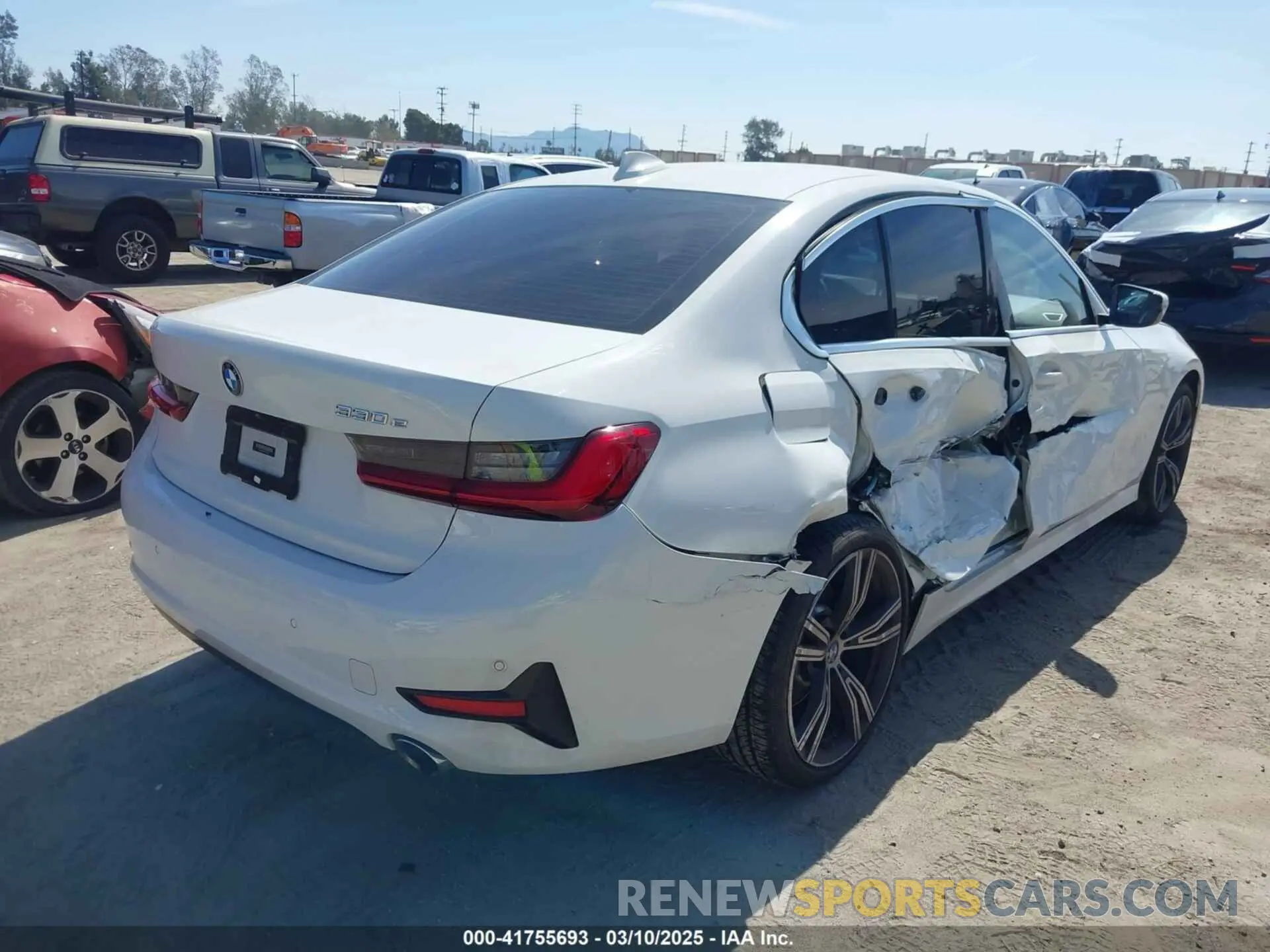 4 fotografías del automóvil dañado WBA5P7C07MFJ97142 BMW 3 SERIES 2021
