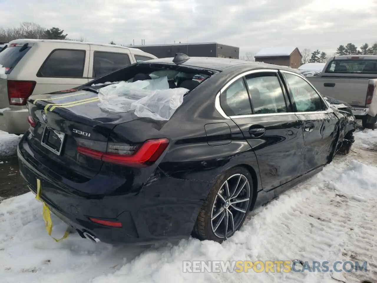 4 fotografías del automóvil dañado WBA5R7C07MFL58387 BMW 3 SERIES 2021
