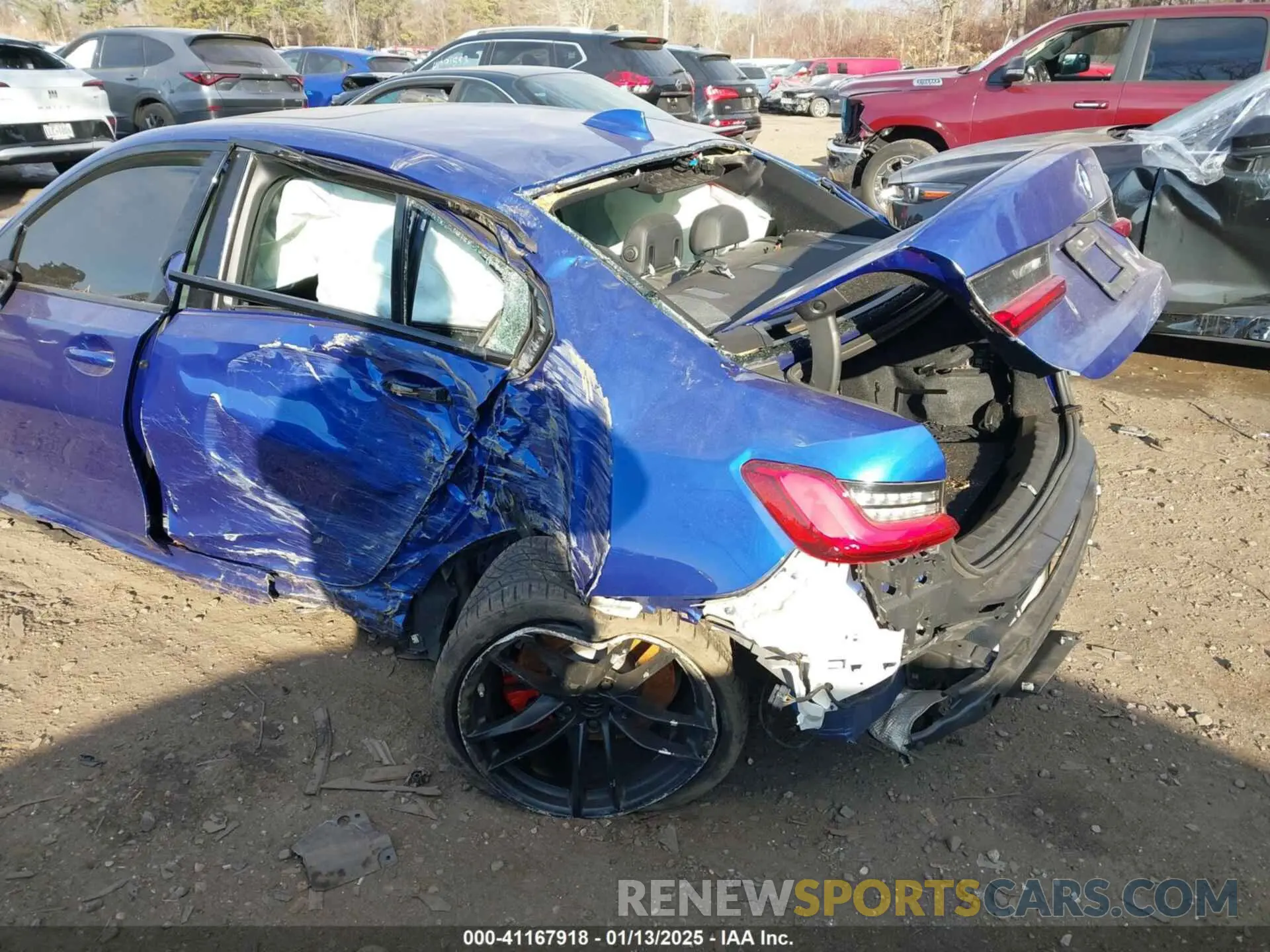 6 fotografías del automóvil dañado WBA5U9C02MFK18614 BMW 3 SERIES 2021