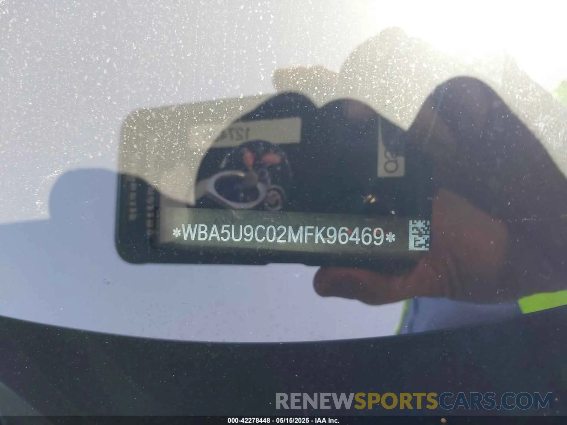 9 fotografías del automóvil dañado WBA5U9C02MFK96469 BMW 3 SERIES 2021