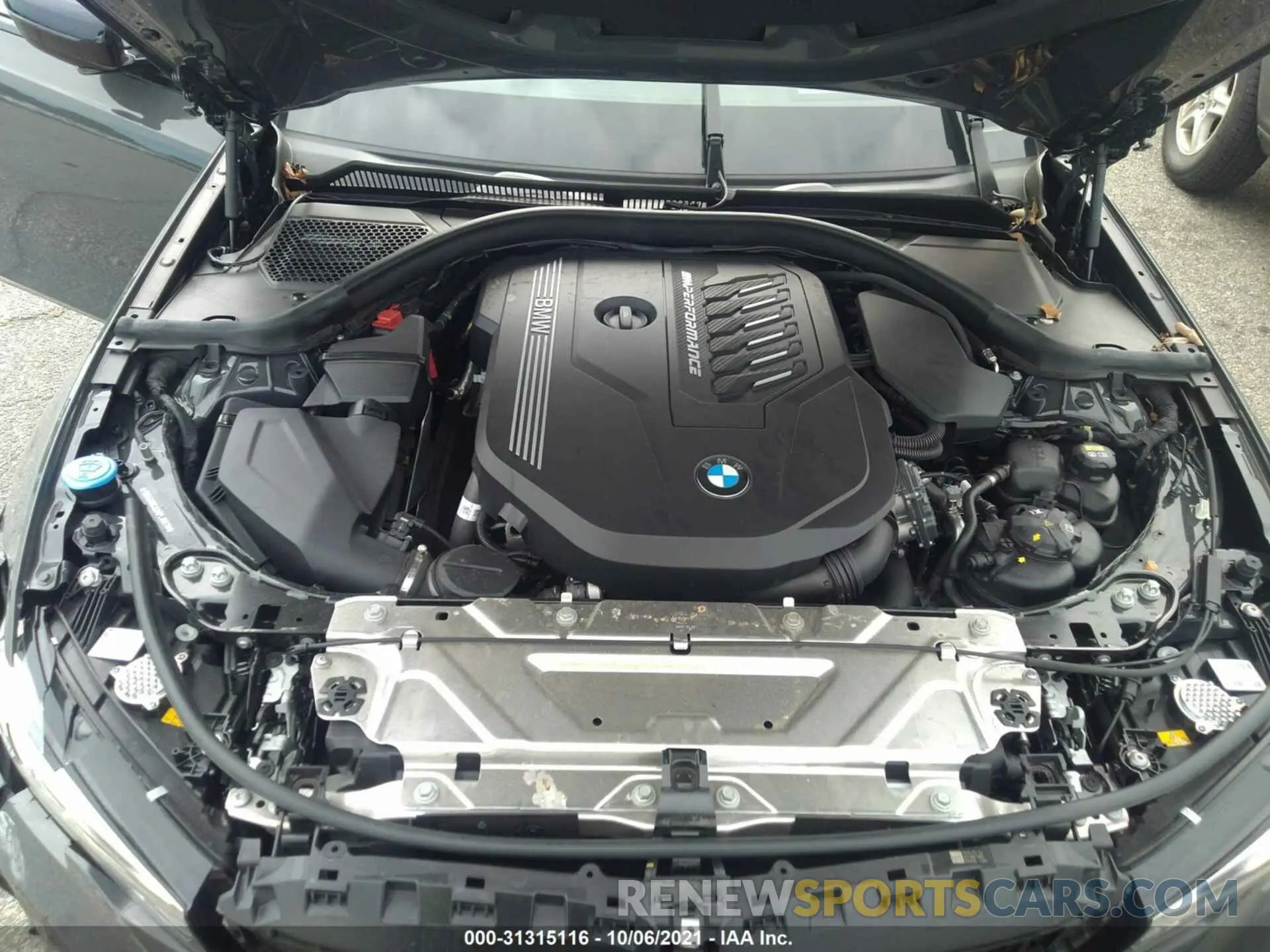 10 fotografías del automóvil dañado WBA5U9C02MFL39028 BMW 3 SERIES 2021