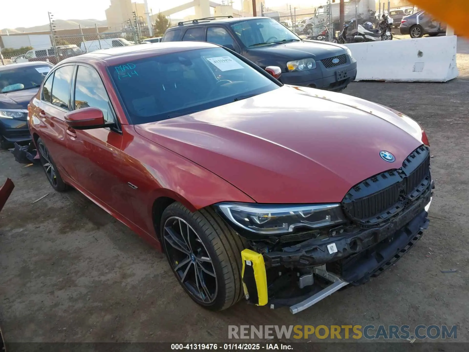 1 fotografías del automóvil dañado 3MW5P7J02N8C65151 BMW 3 SERIES 2022