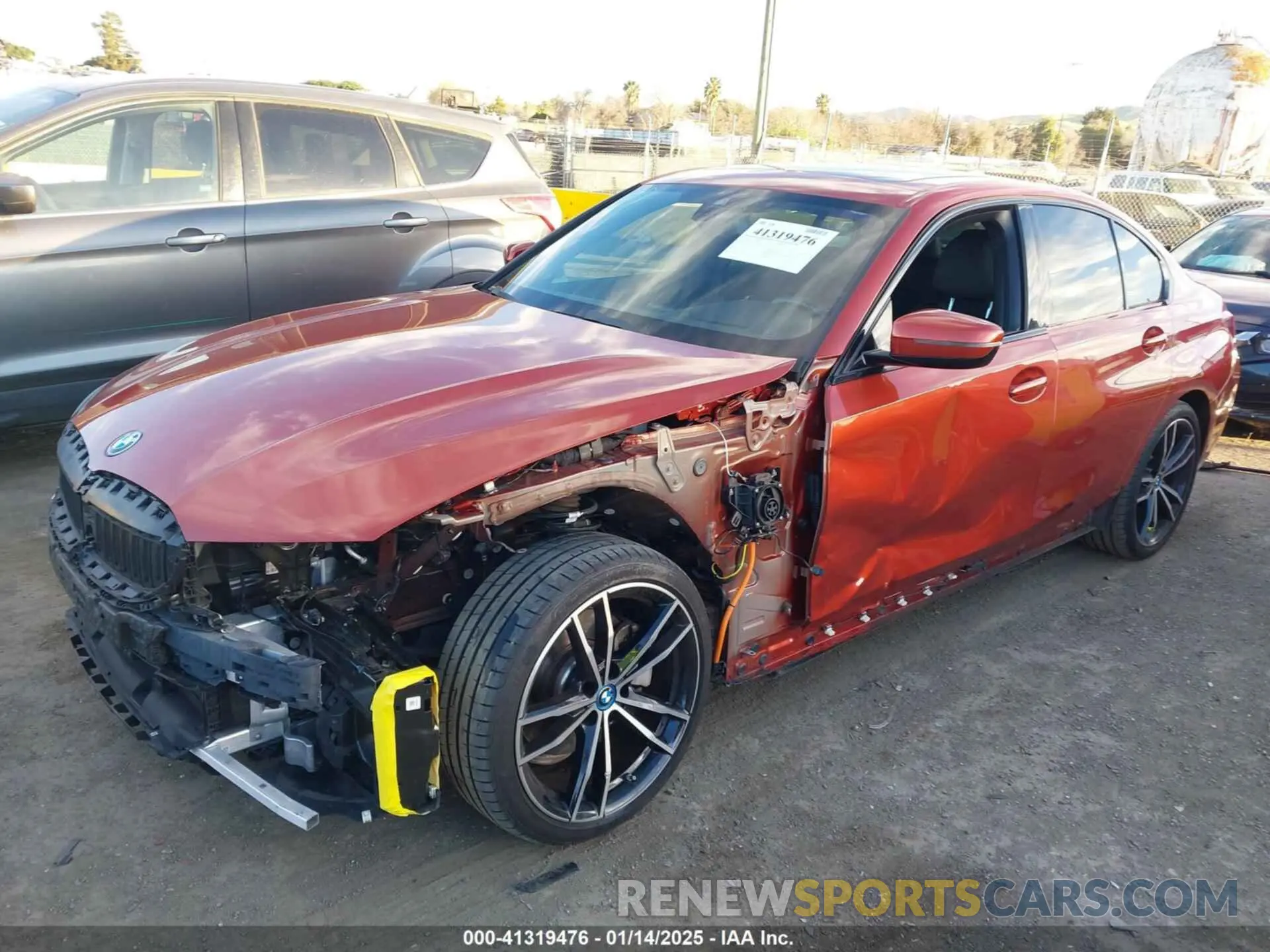 2 fotografías del automóvil dañado 3MW5P7J02N8C65151 BMW 3 SERIES 2022