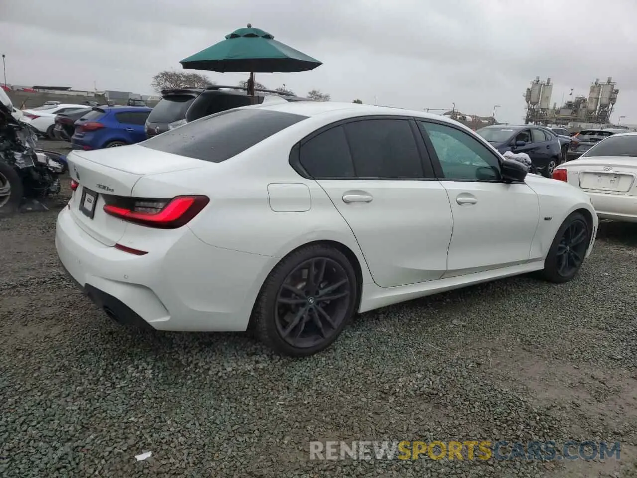 3 fotografías del automóvil dañado 3MW5P7J06N8C41838 BMW 3 SERIES 2022