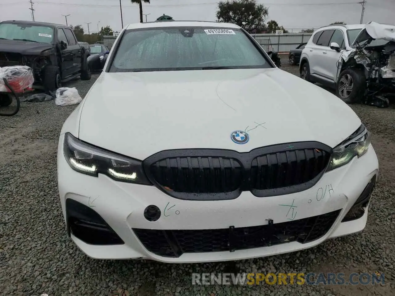5 fotografías del automóvil dañado 3MW5P7J06N8C41838 BMW 3 SERIES 2022