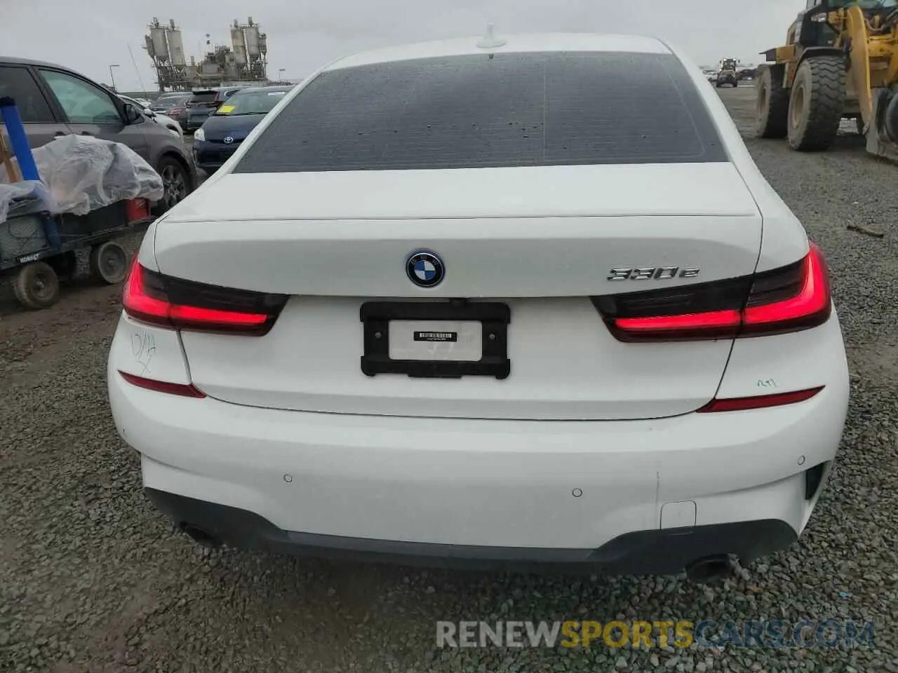 6 fotografías del automóvil dañado 3MW5P7J06N8C41838 BMW 3 SERIES 2022