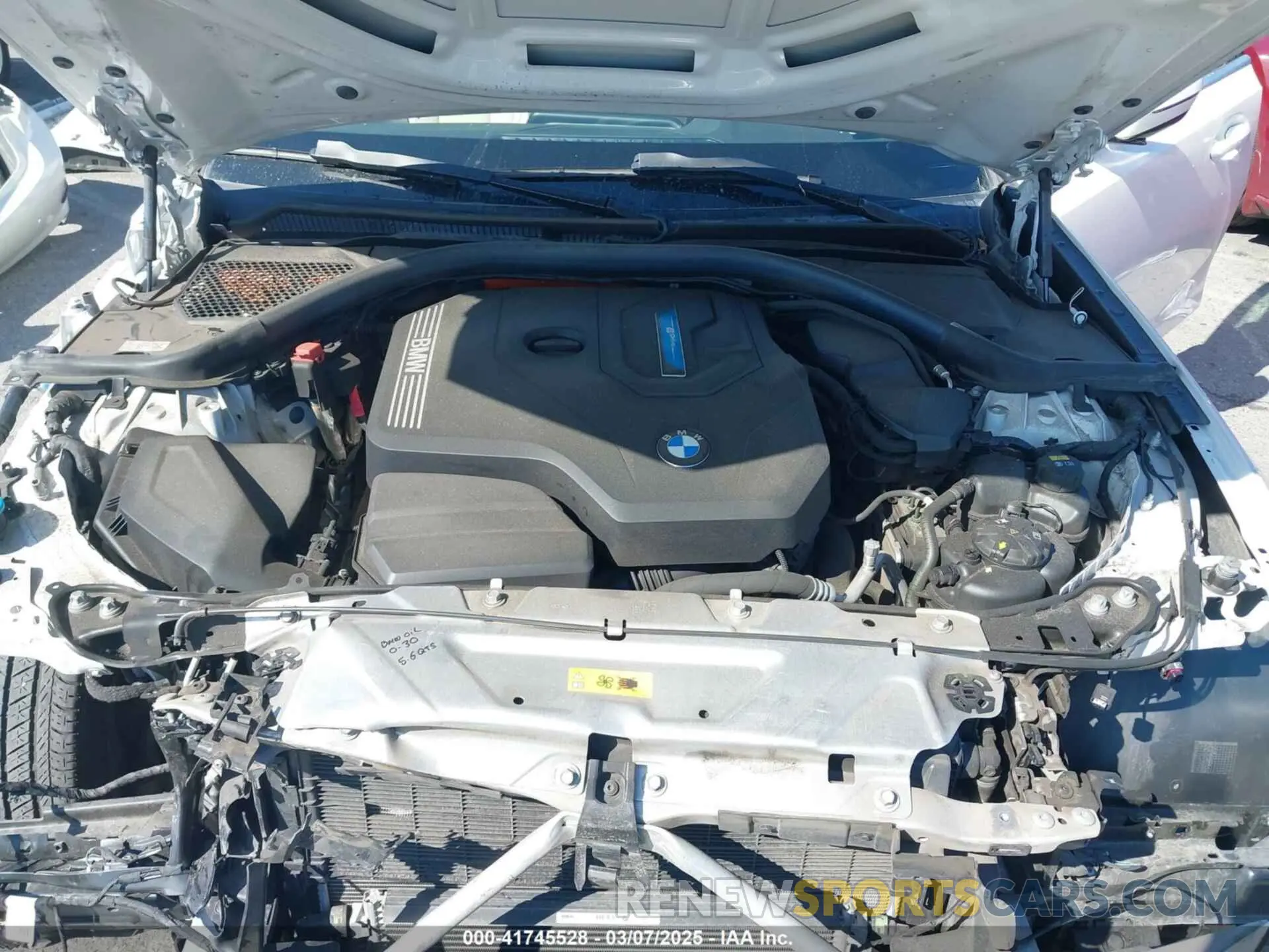 10 fotografías del automóvil dañado 3MW5P7J08N8C69401 BMW 3 SERIES 2022