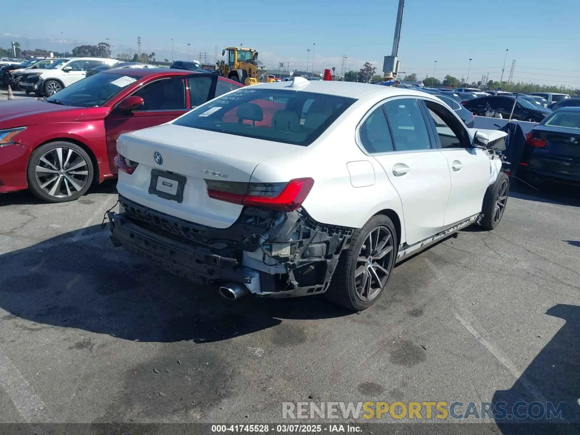 4 fotografías del automóvil dañado 3MW5P7J08N8C69401 BMW 3 SERIES 2022