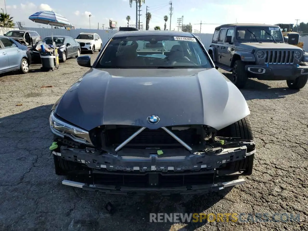 5 fotografías del automóvil dañado 3MW5R1J01N8C41916 BMW 3 SERIES 2022