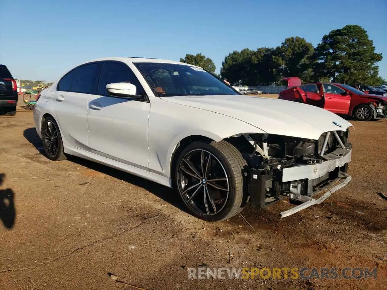 4 fotografías del automóvil dañado 3MW5R1J03N8C68485 BMW 3 SERIES 2022