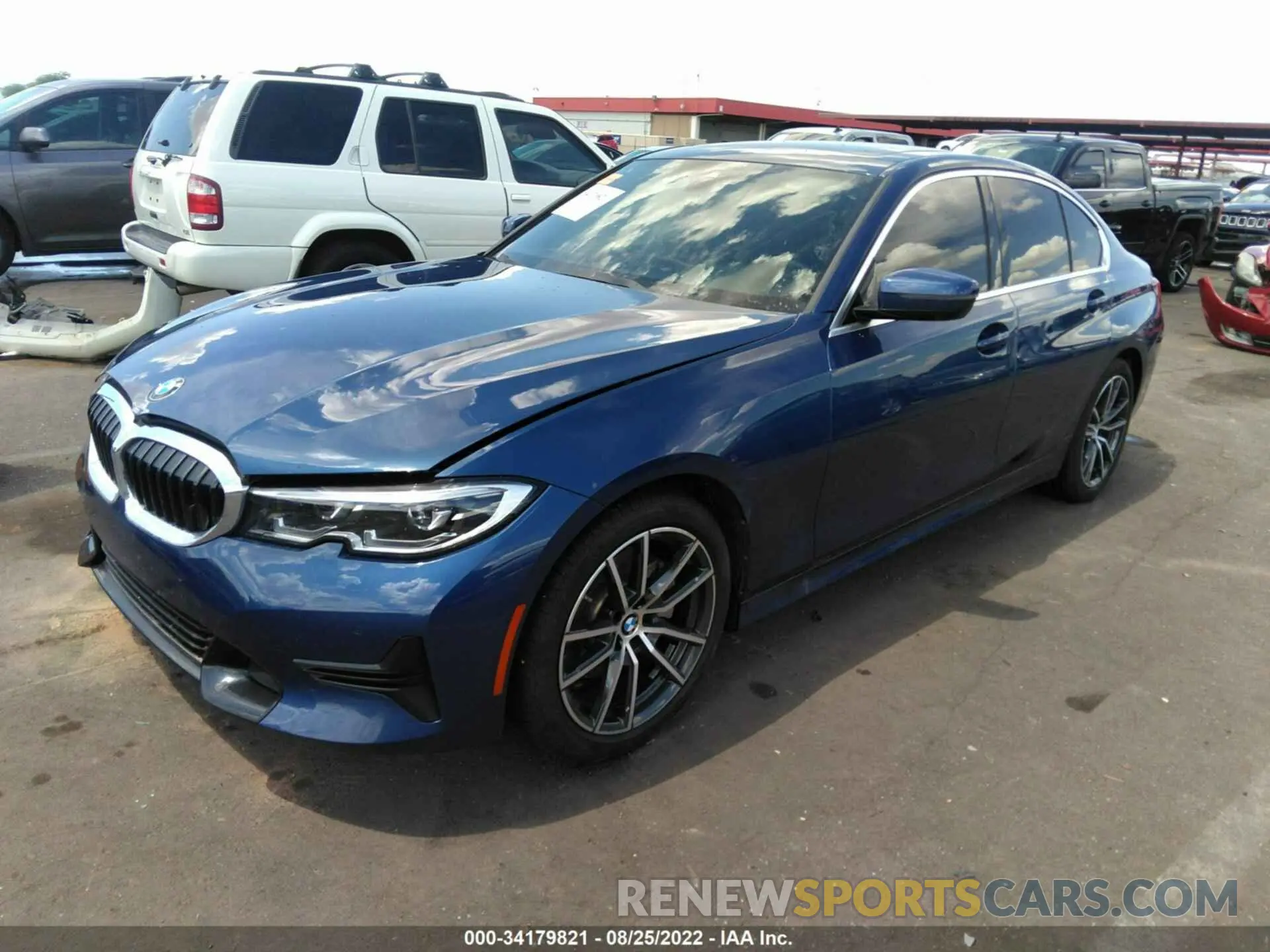 2 fotografías del automóvil dañado 3MW5R1J04N8C52375 BMW 3 SERIES 2022