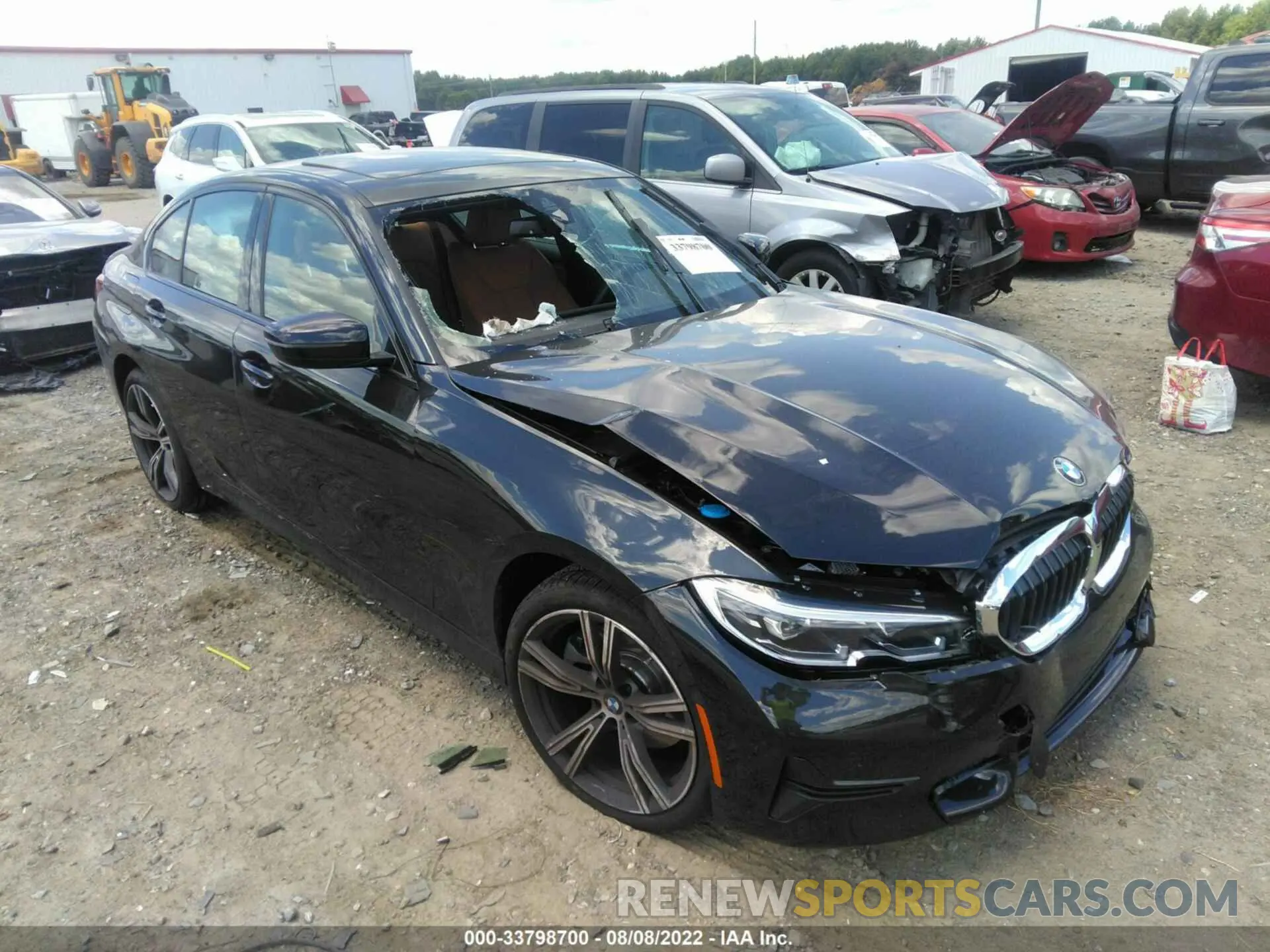 1 fotografías del automóvil dañado 3MW5R1J05N8C49887 BMW 3 SERIES 2022
