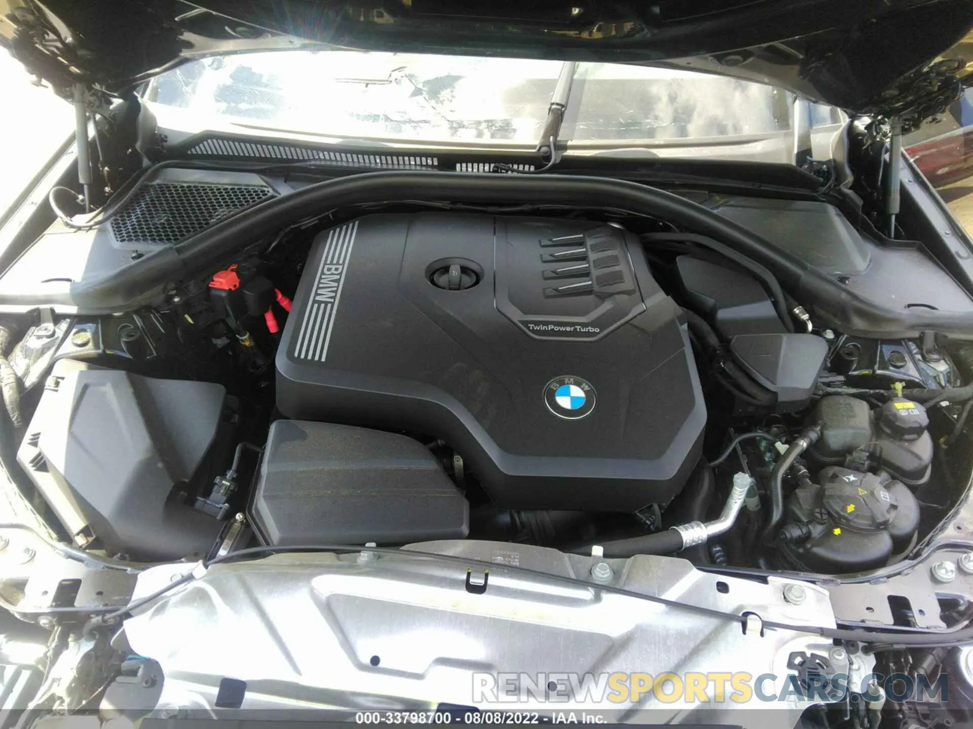 10 fotografías del automóvil dañado 3MW5R1J05N8C49887 BMW 3 SERIES 2022
