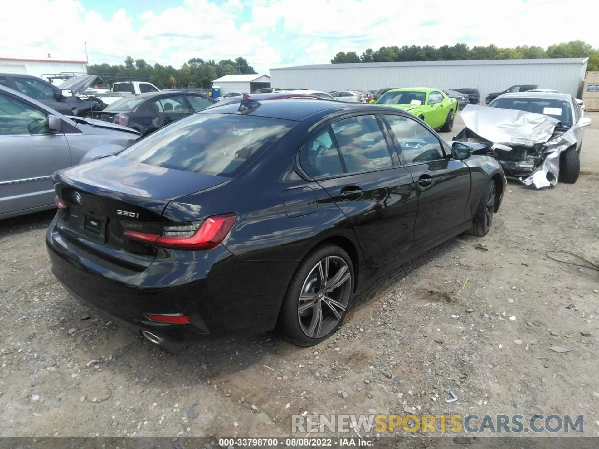 4 fotografías del automóvil dañado 3MW5R1J05N8C49887 BMW 3 SERIES 2022