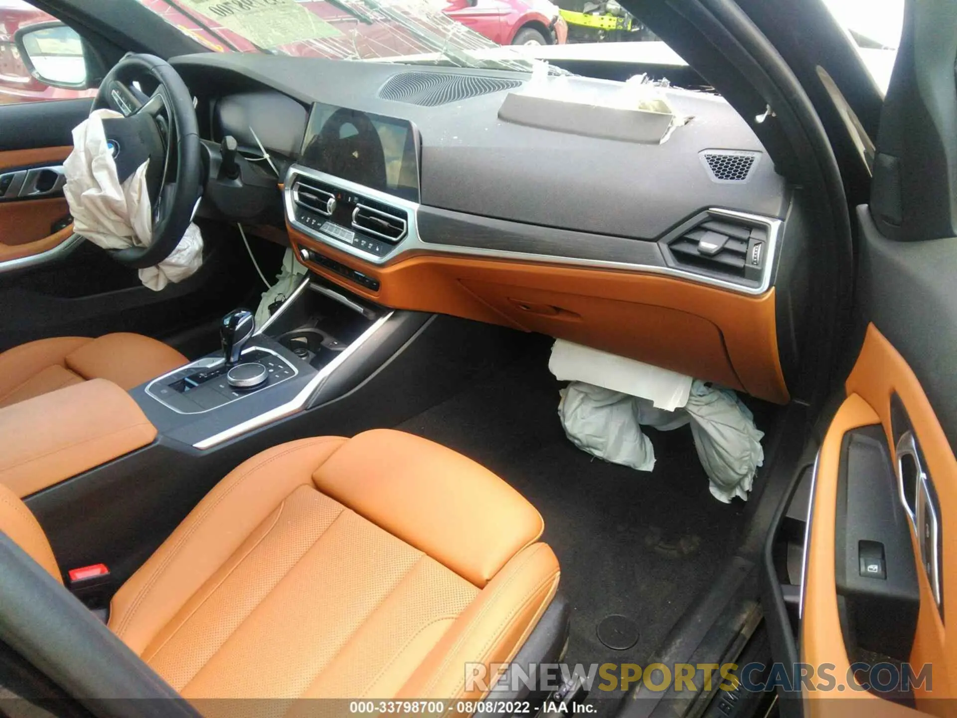 5 fotografías del automóvil dañado 3MW5R1J05N8C49887 BMW 3 SERIES 2022