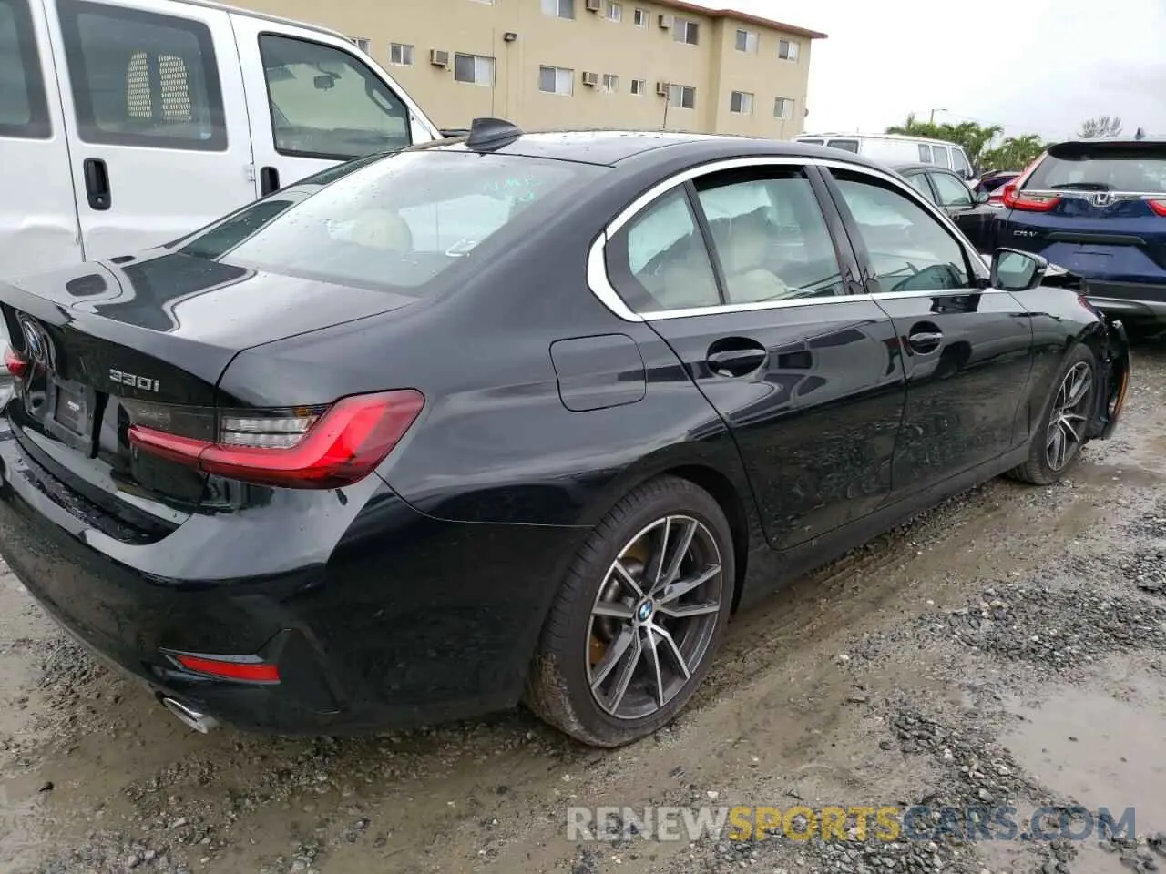 3 fotografías del automóvil dañado 3MW5R1J06N8C59991 BMW 3 SERIES 2022
