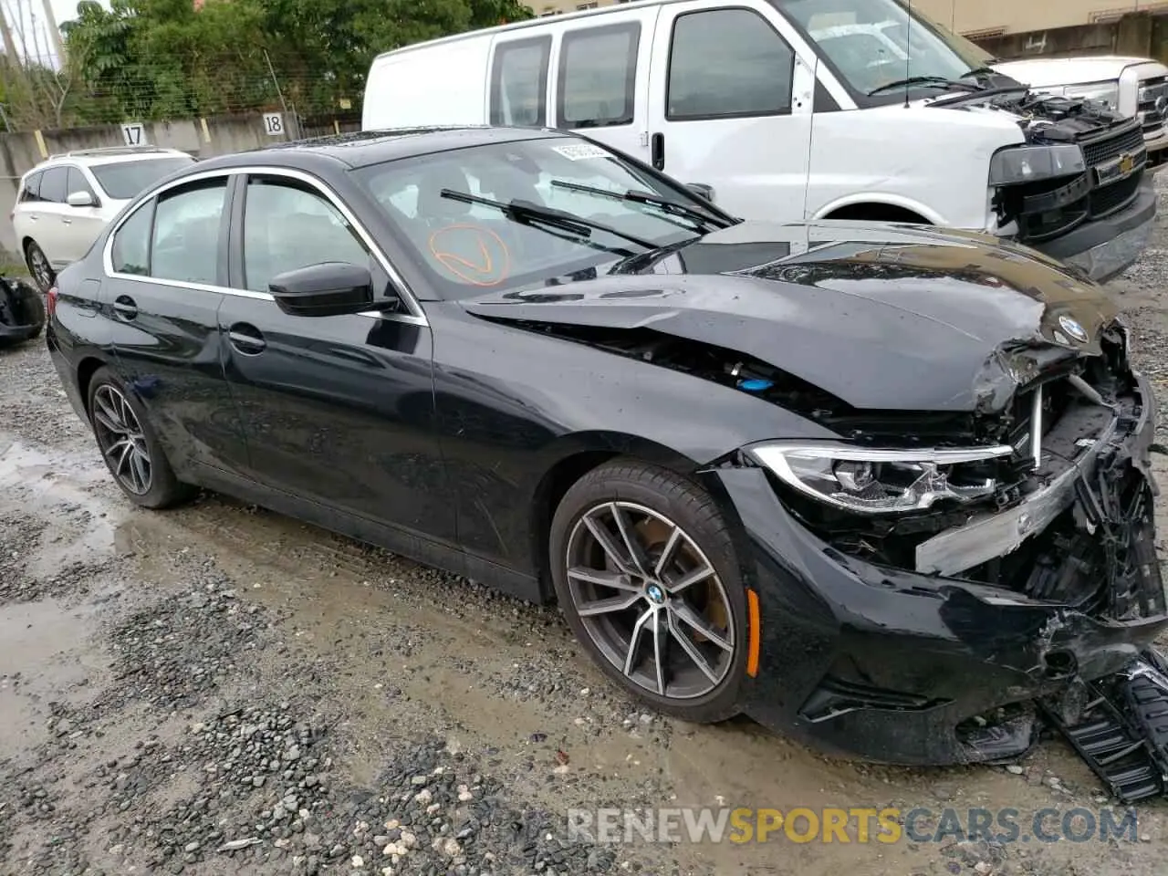4 fotografías del automóvil dañado 3MW5R1J06N8C59991 BMW 3 SERIES 2022