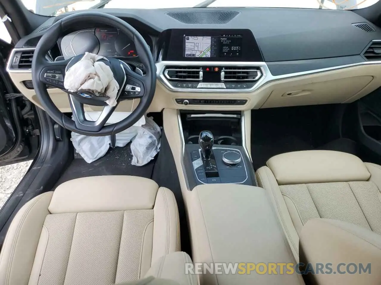8 fotografías del automóvil dañado 3MW5R1J06N8C59991 BMW 3 SERIES 2022