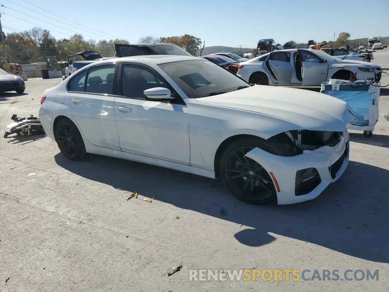 4 fotografías del automóvil dañado 3MW5R1J07N8C48286 BMW 3 SERIES 2022