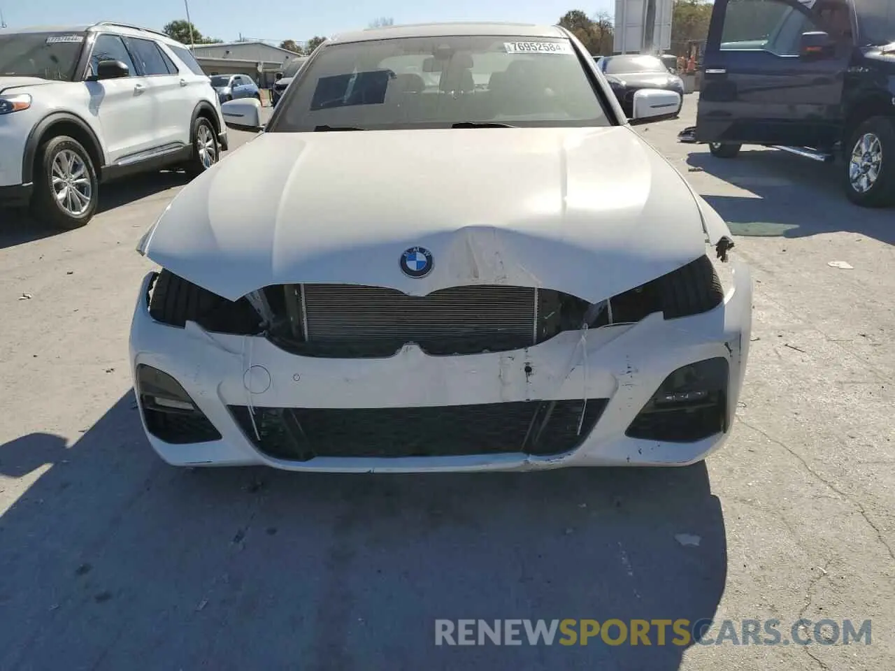 5 fotografías del automóvil dañado 3MW5R1J07N8C48286 BMW 3 SERIES 2022