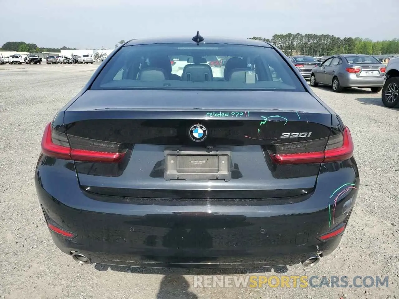 6 fotografías del automóvil dañado 3MW5R1J09N8C24653 BMW 3 SERIES 2022