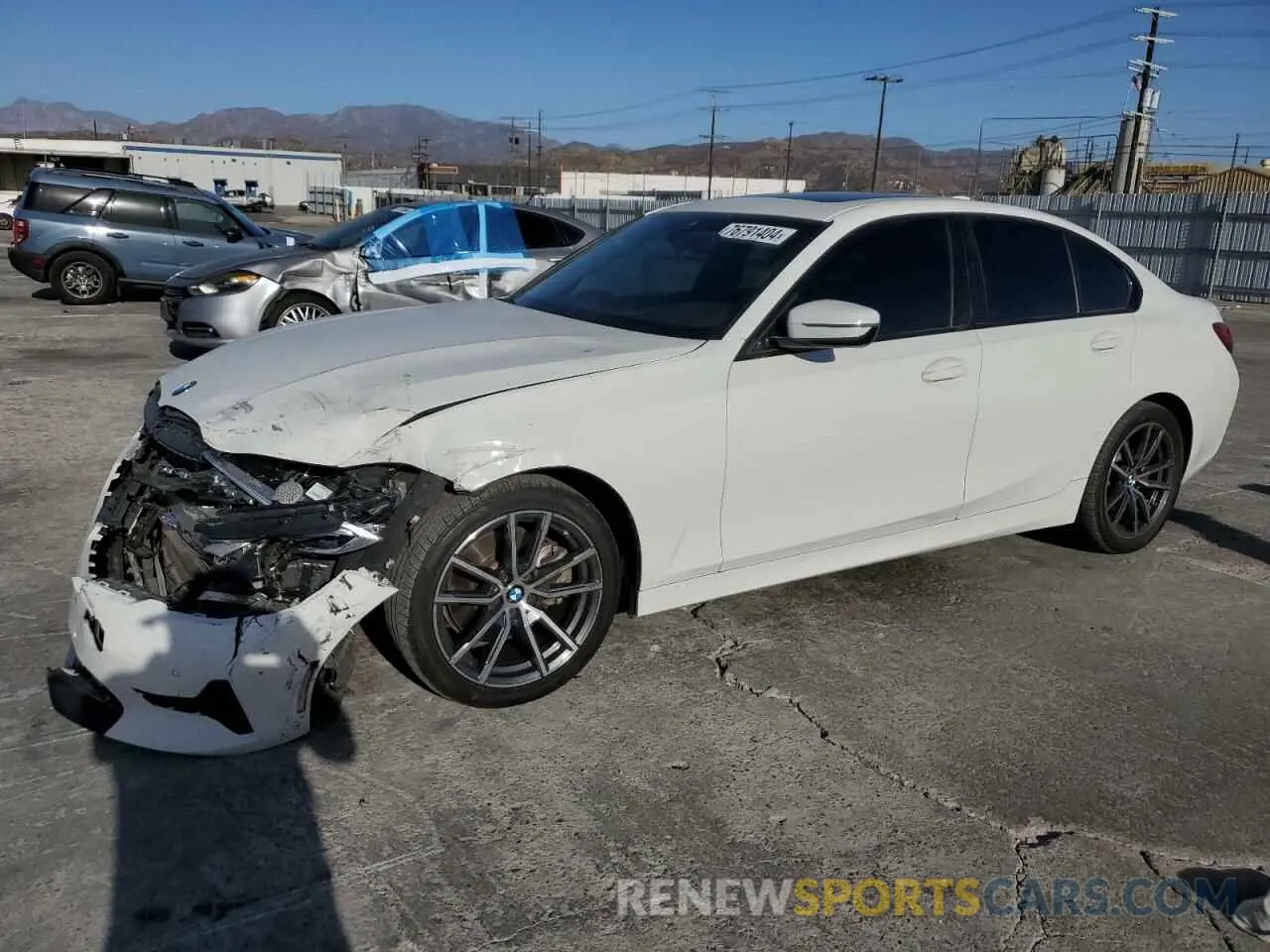 1 fotografías del automóvil dañado 3MW5R1J09N8C30338 BMW 3 SERIES 2022