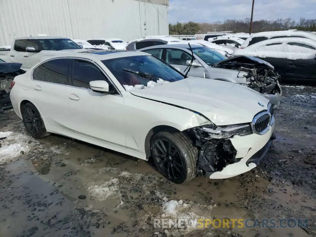 4 fotografías del automóvil dañado 3MW5R7J02N8C63913 BMW 3 SERIES 2022