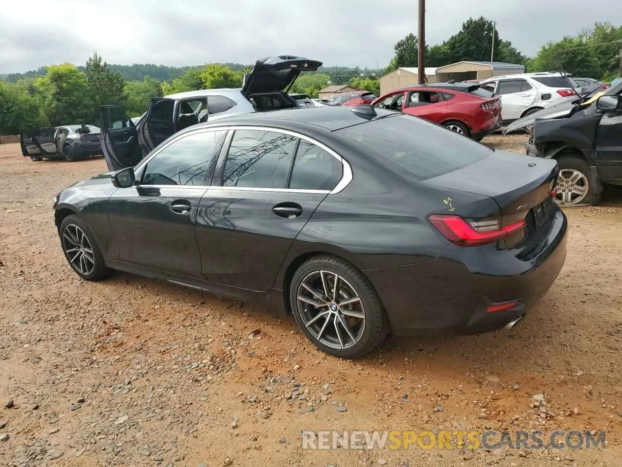 2 fotografías del automóvil dañado 3MW5R7J03N8C52953 BMW 3 SERIES 2022