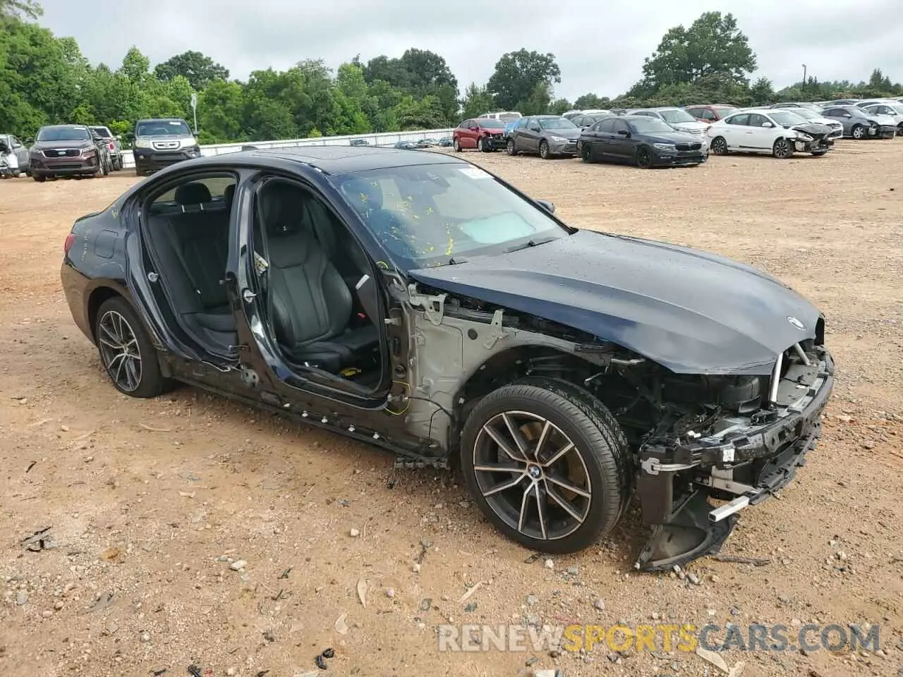 4 fotografías del automóvil dañado 3MW5R7J03N8C52953 BMW 3 SERIES 2022