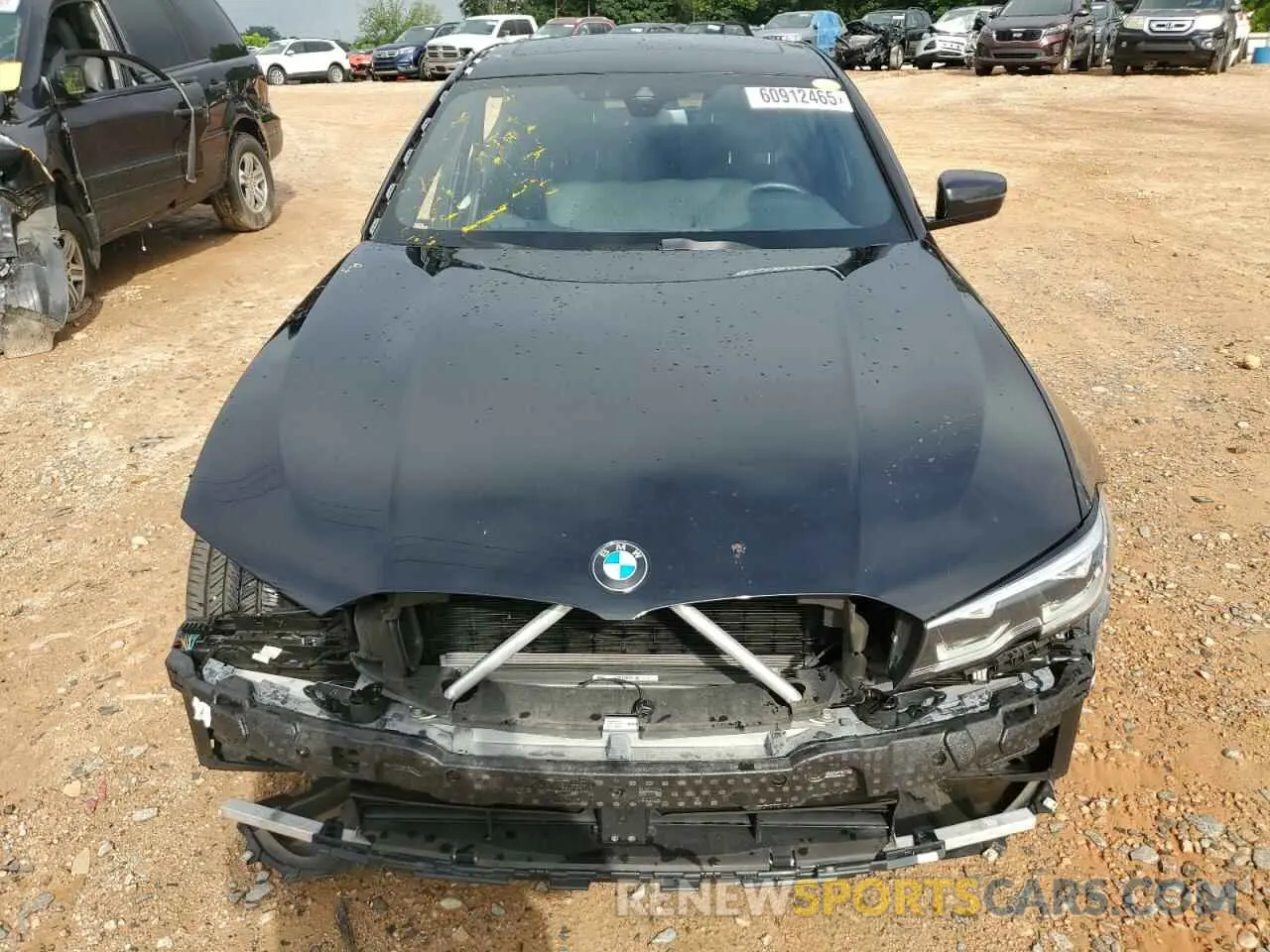 5 fotografías del automóvil dañado 3MW5R7J03N8C52953 BMW 3 SERIES 2022
