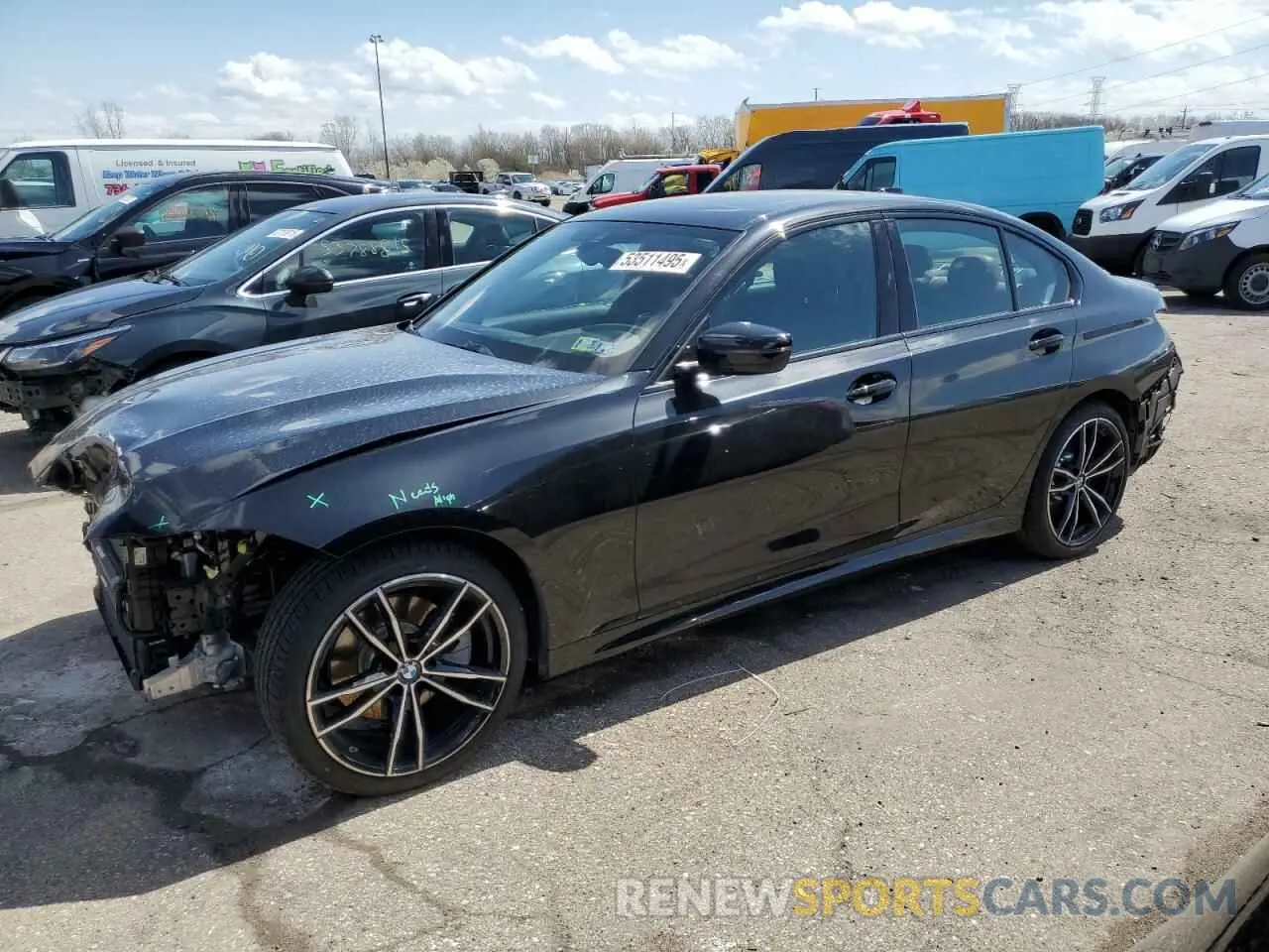 1 fotografías del automóvil dañado 3MW5R7J04N8C48281 BMW 3 SERIES 2022