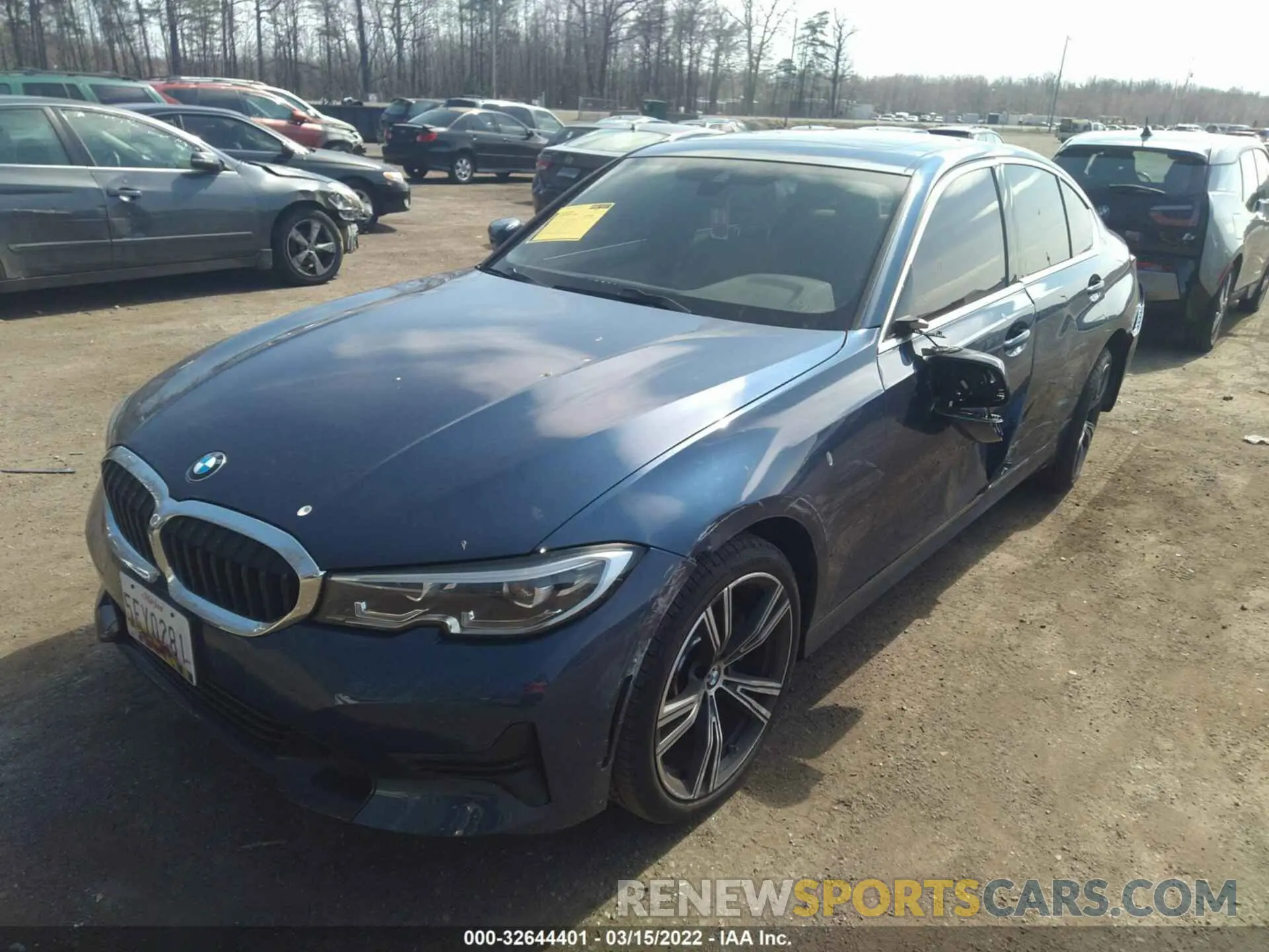 2 fotografías del automóvil dañado 3MW5R7J05N8C31375 BMW 3 SERIES 2022