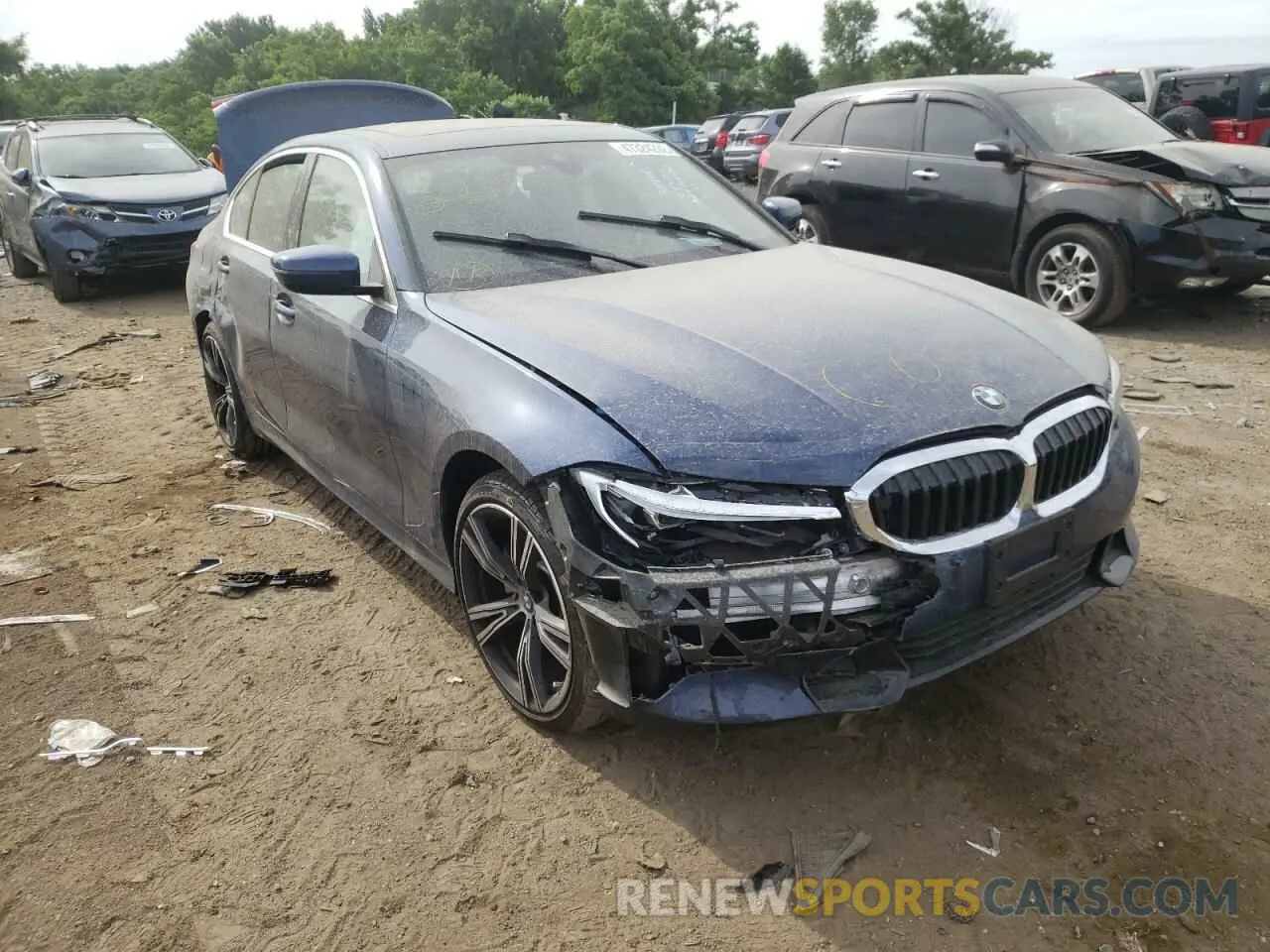 1 fotografías del automóvil dañado 3MW5R7J05N8C33935 BMW 3 SERIES 2022