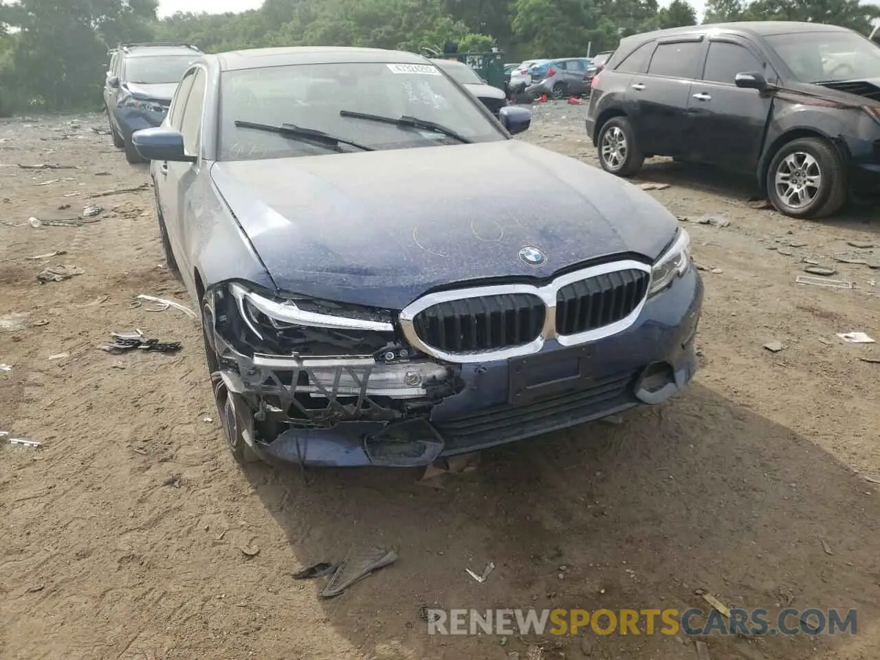 9 fotografías del automóvil dañado 3MW5R7J05N8C33935 BMW 3 SERIES 2022