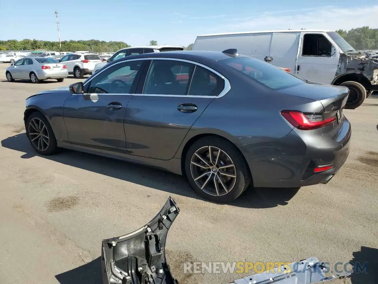 2 fotografías del automóvil dañado 3MW5R7J06N8C52610 BMW 3 SERIES 2022