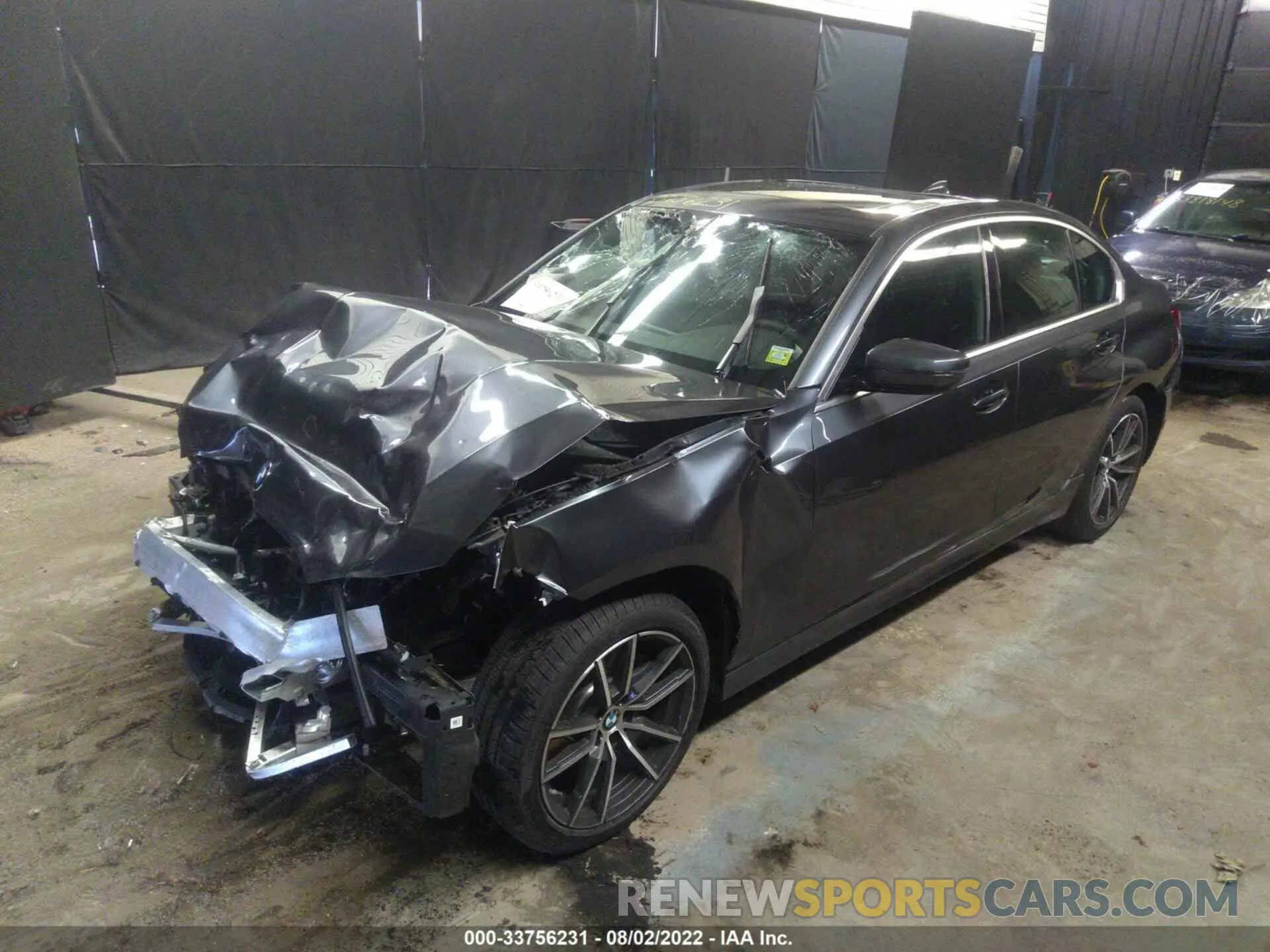 2 fotografías del automóvil dañado 3MW5R7J06N8C66166 BMW 3 SERIES 2022