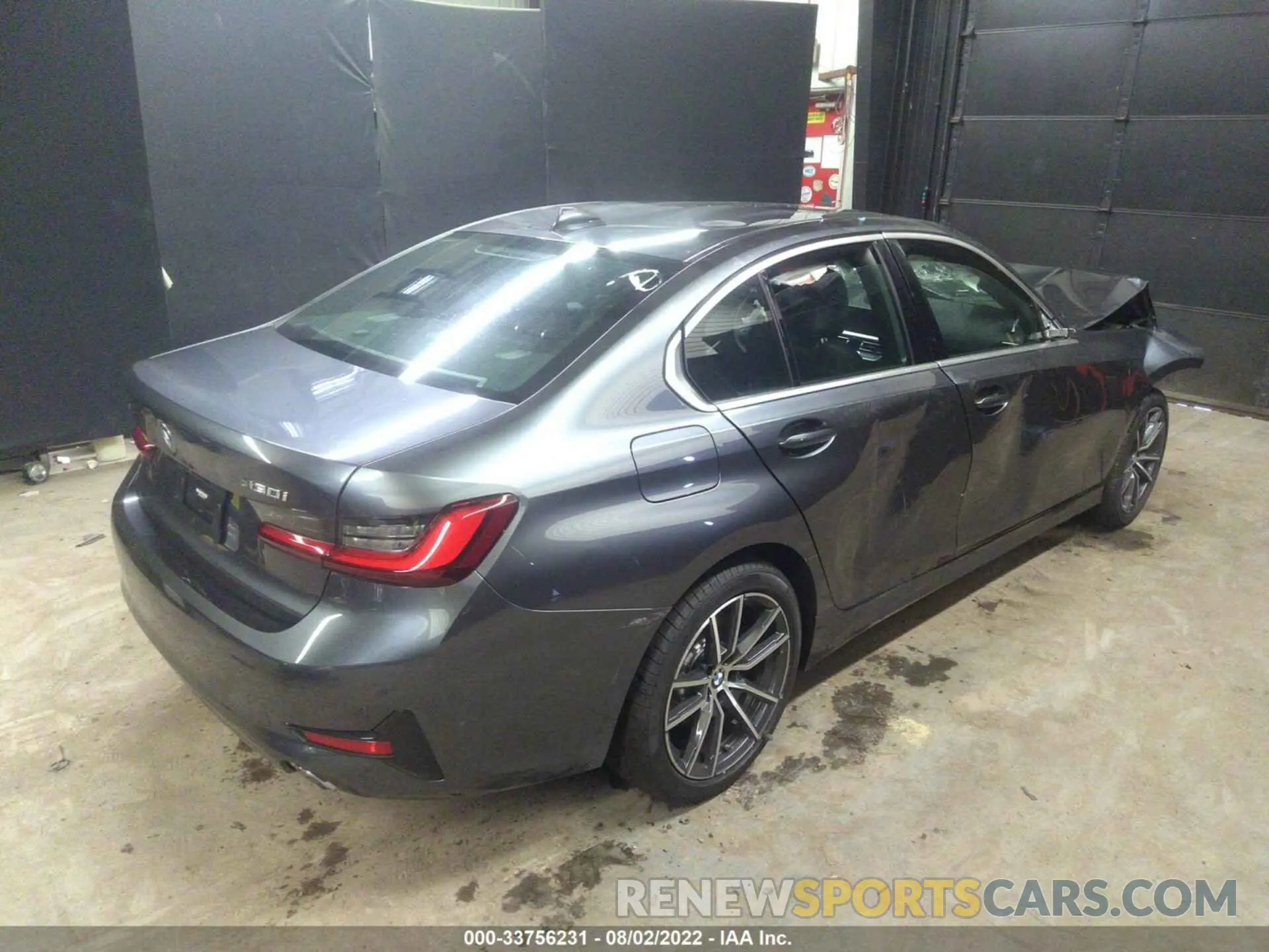 4 fotografías del automóvil dañado 3MW5R7J06N8C66166 BMW 3 SERIES 2022